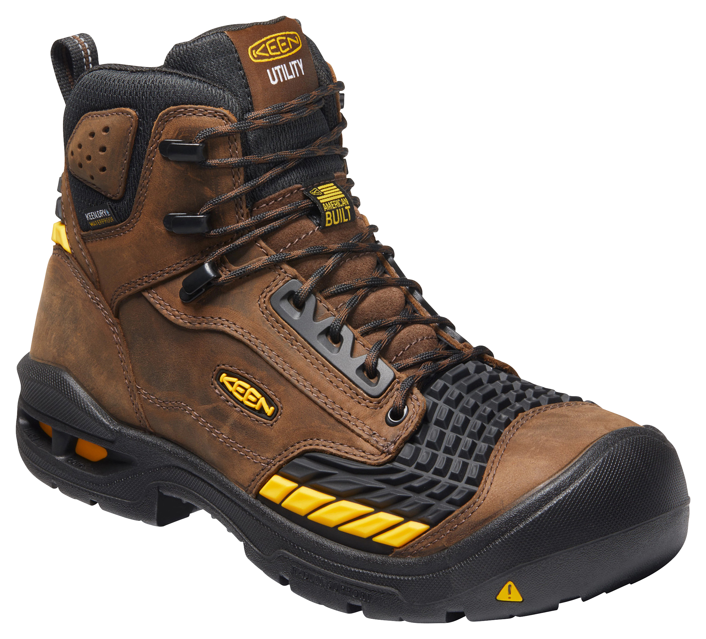 Image of KEEN Utility Troy 6' Waterproof Carbon-Fiber Toe Work Boots for Men - 10W