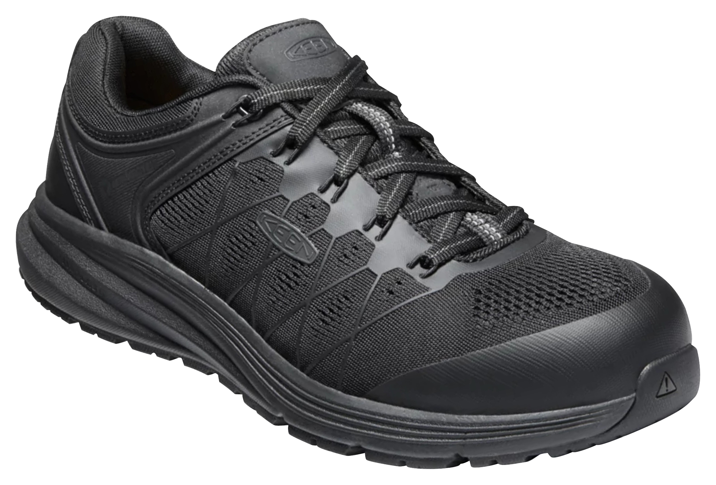 Image of KEEN Utility Vista Energy Carbon-Fiber Toe Work Shoes for Men - Black/Raven - 7.5W