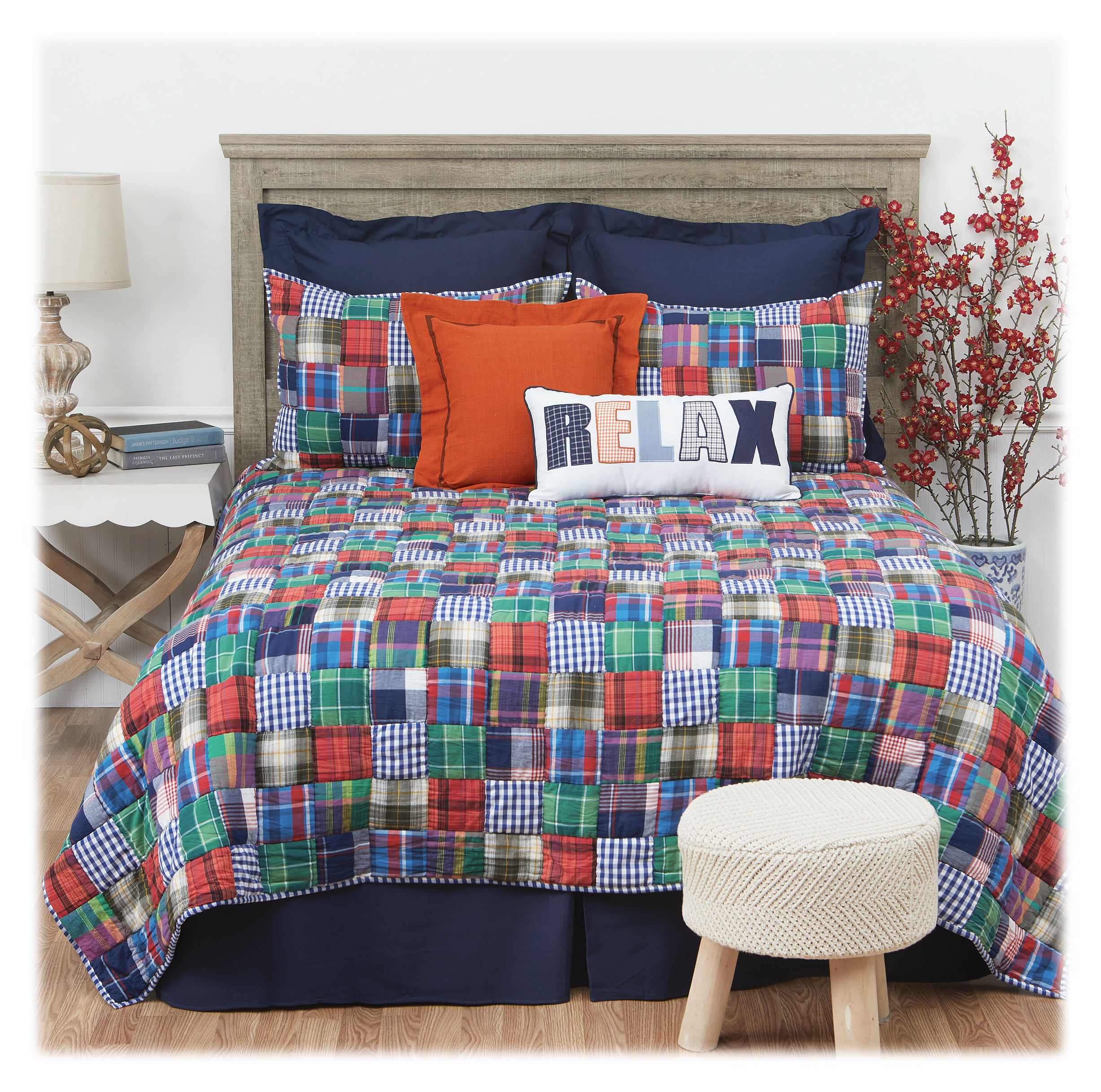 Image of C&ampF Home Madras Plaid Bedding Collection Quilt - Madras Plaid - King