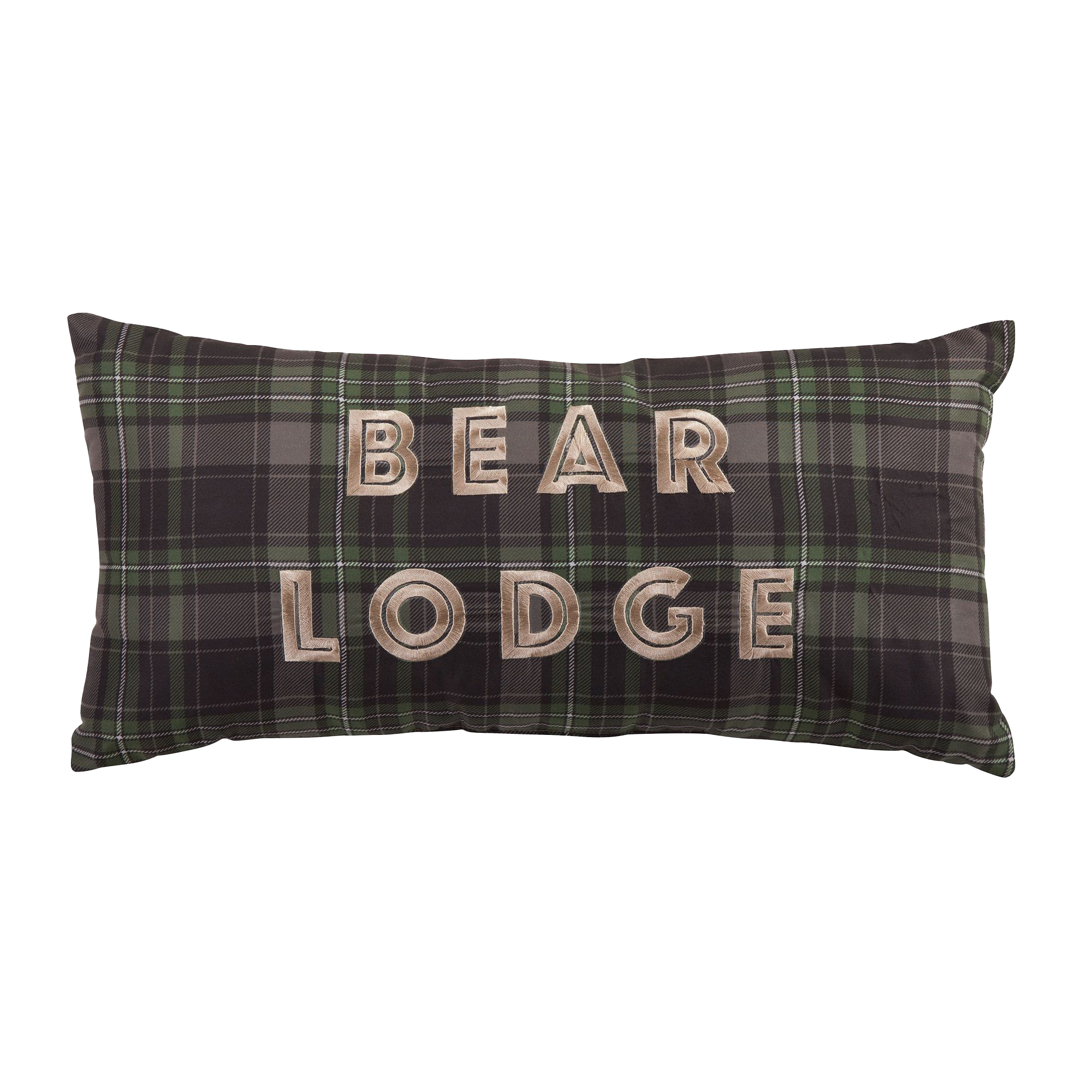 Donna Sharp Bear Panels Bedding Collection Plaid Decorative Pillow