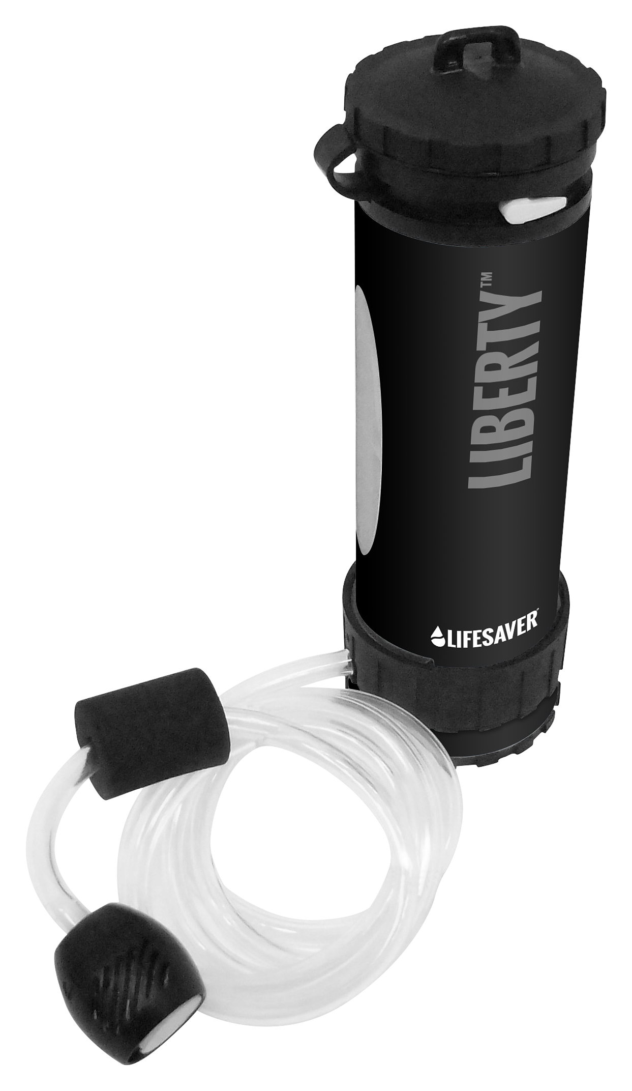 LifeSaver Liberty Bottle Portable 2,000UF Water Purifier - Black