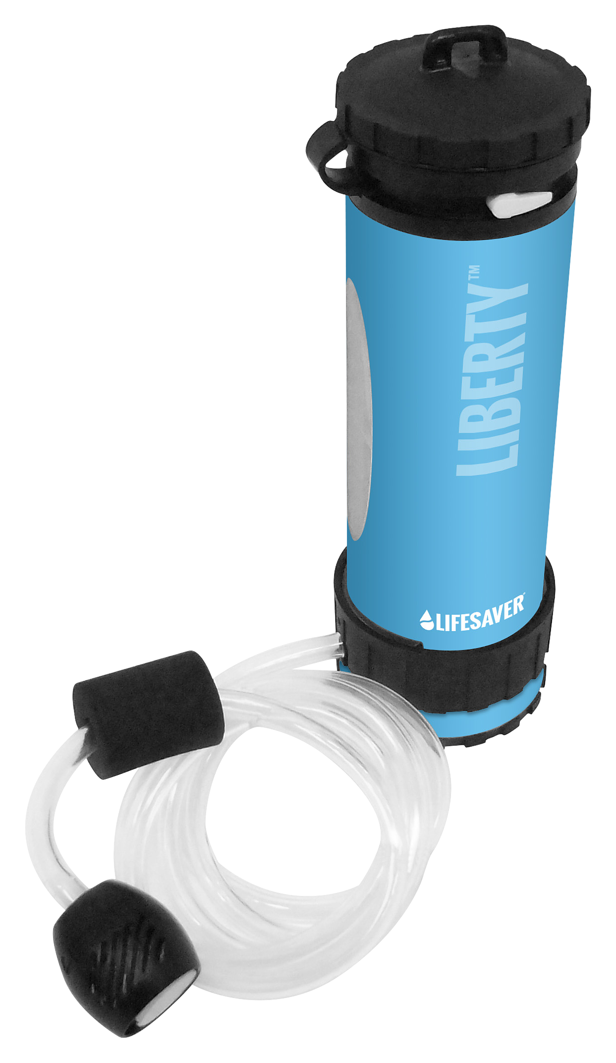 LifeSaver Liberty Bottle Portable 2,000UF Water Purifier - Blue