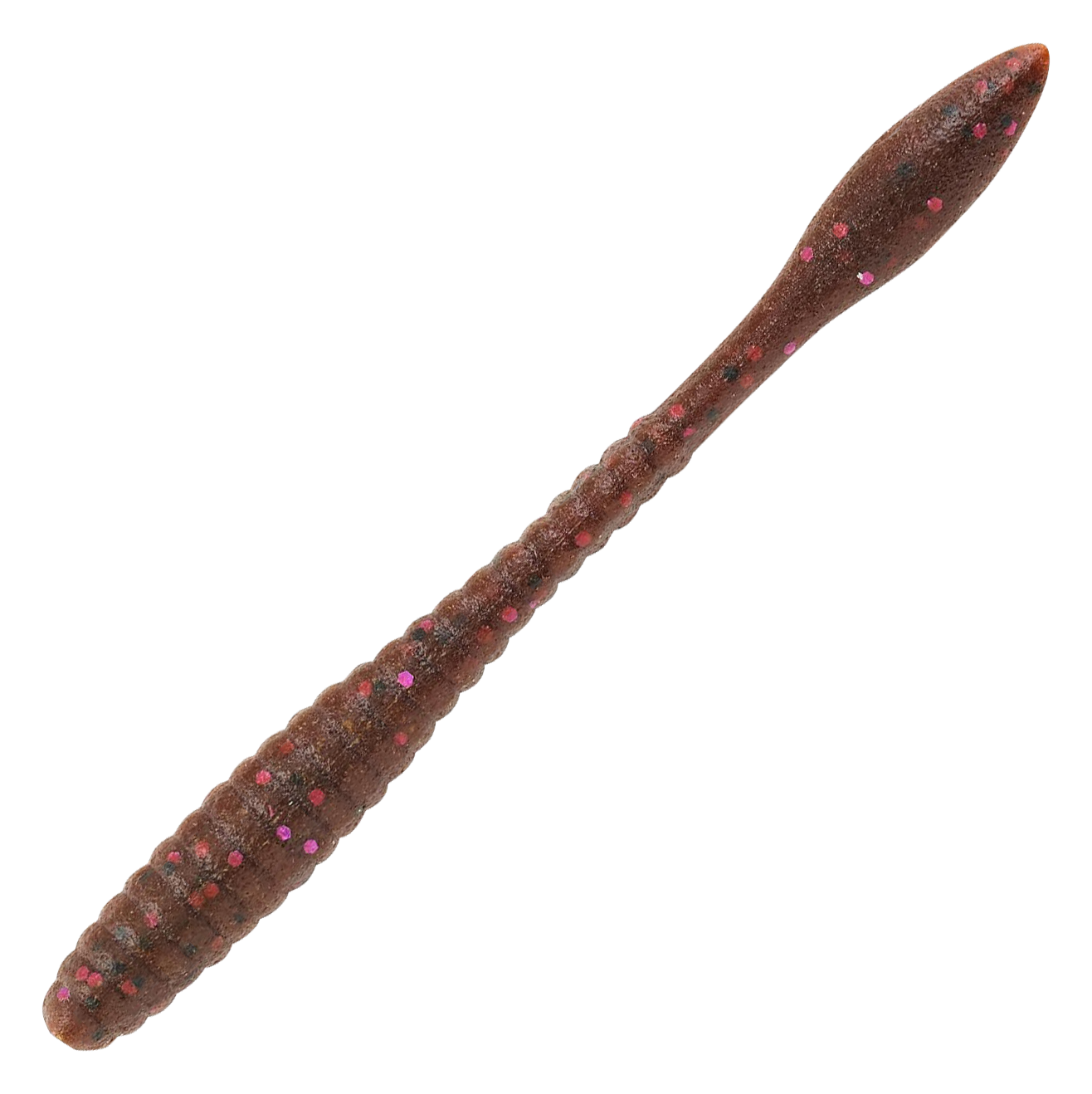 Image of Berkley PowerBait MaxScent Flat Worm - Cinnamon Purple - 3.6″