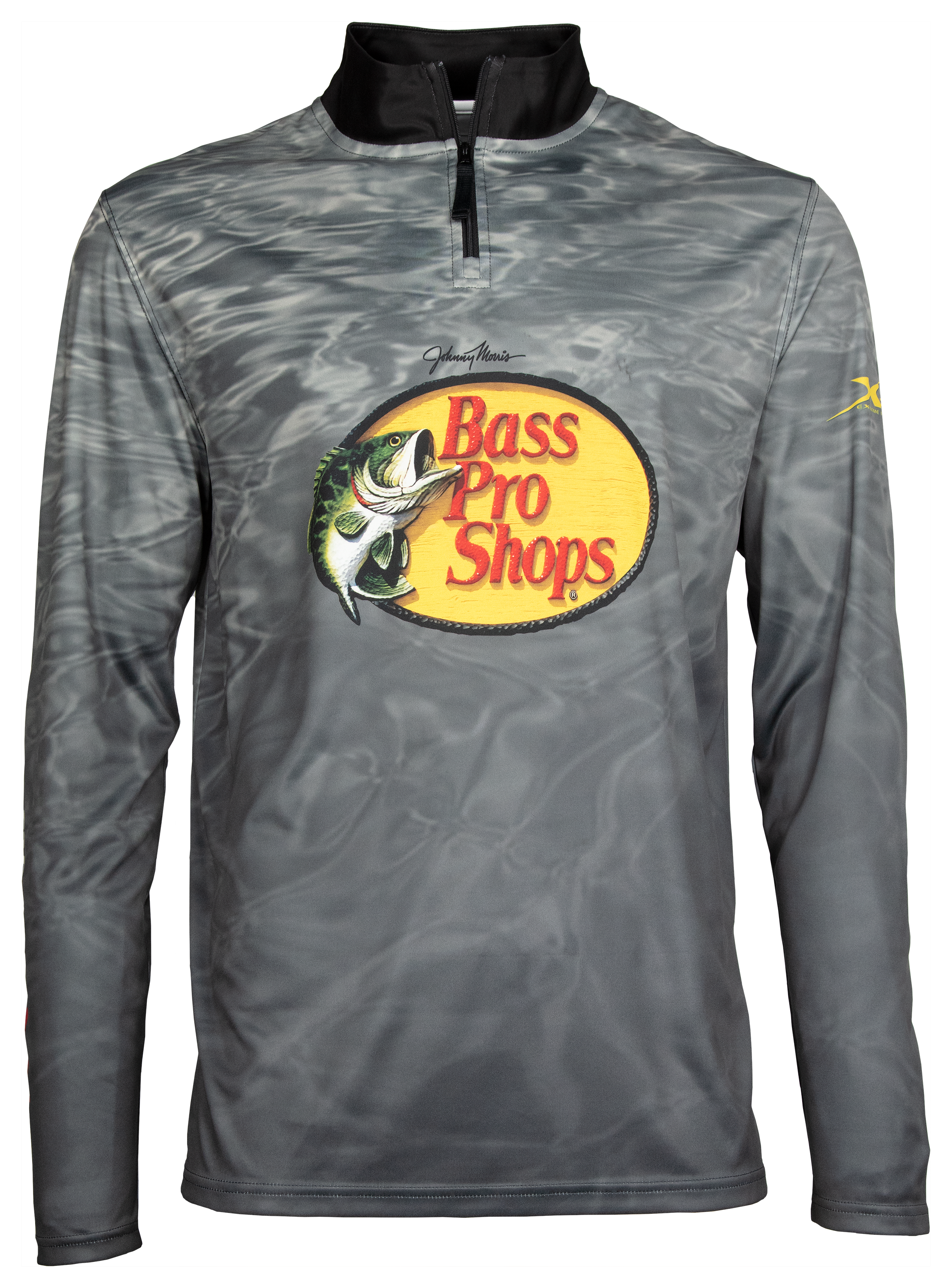 Image of Bass Pro Shops Signature Series Long-Sleeve Performance Shirt for Men - Charcoal - 2XL