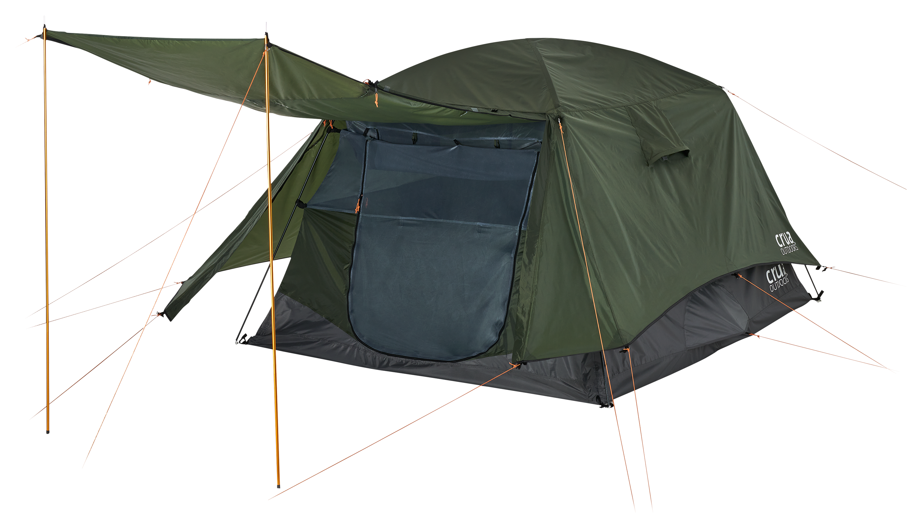 Crua Outdoors Xtent Combo 2-Person Tent with Extendable Roof - Green