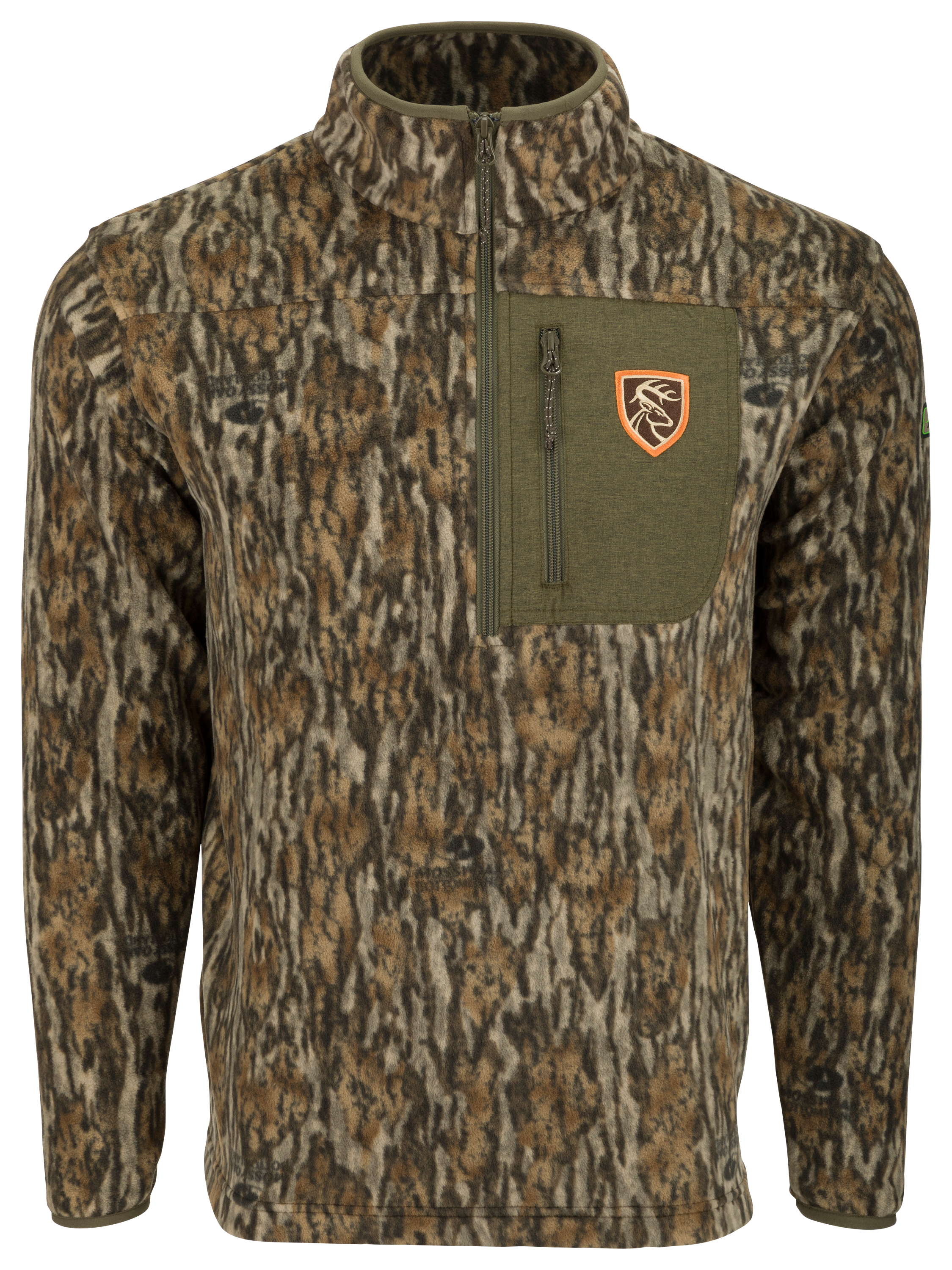 Drake Non-Typical Storm Front Fleece Midweight 4-Way-Stretch Quarter-Zip Pu