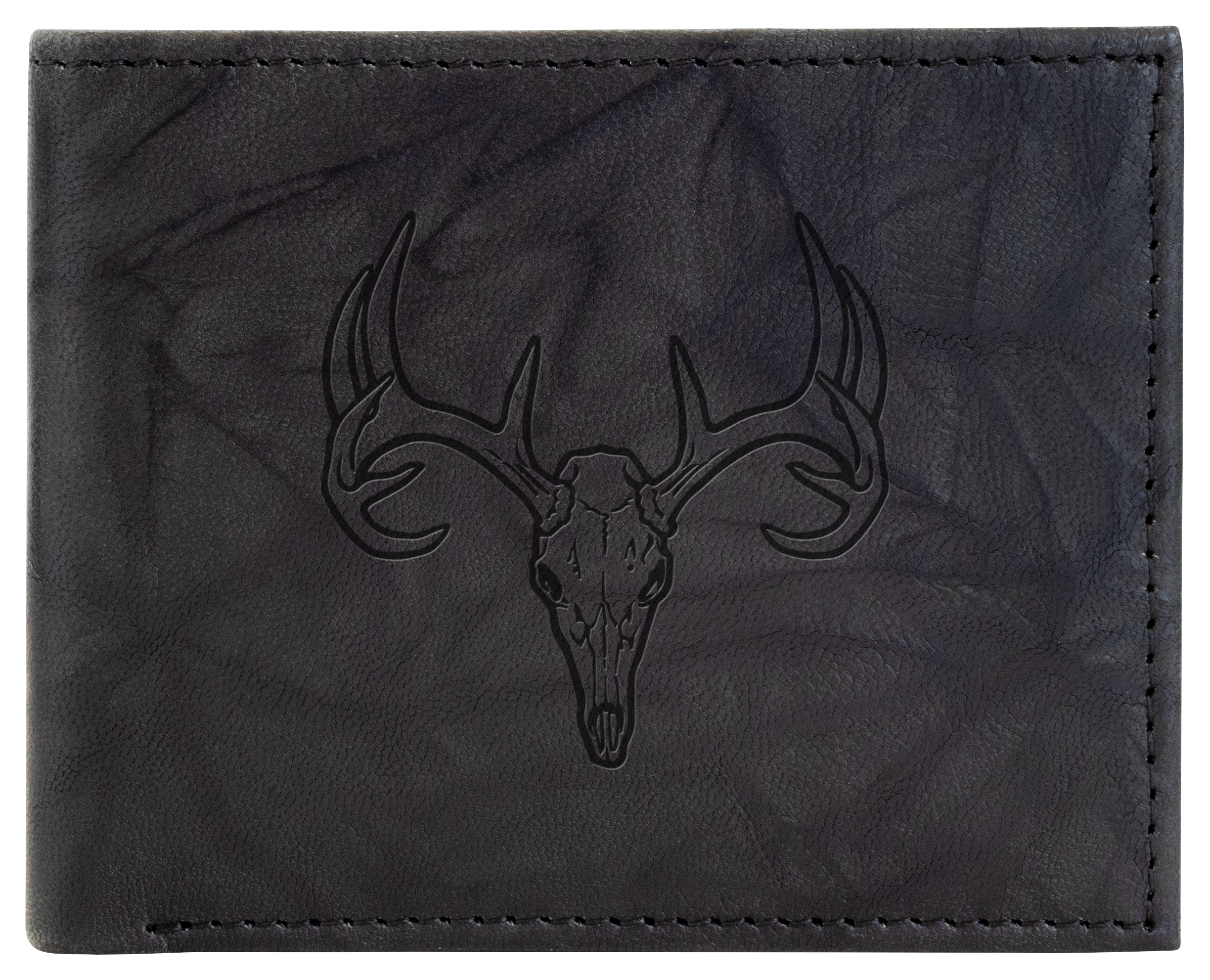 RedHead Skull Leather Bifold Wallet