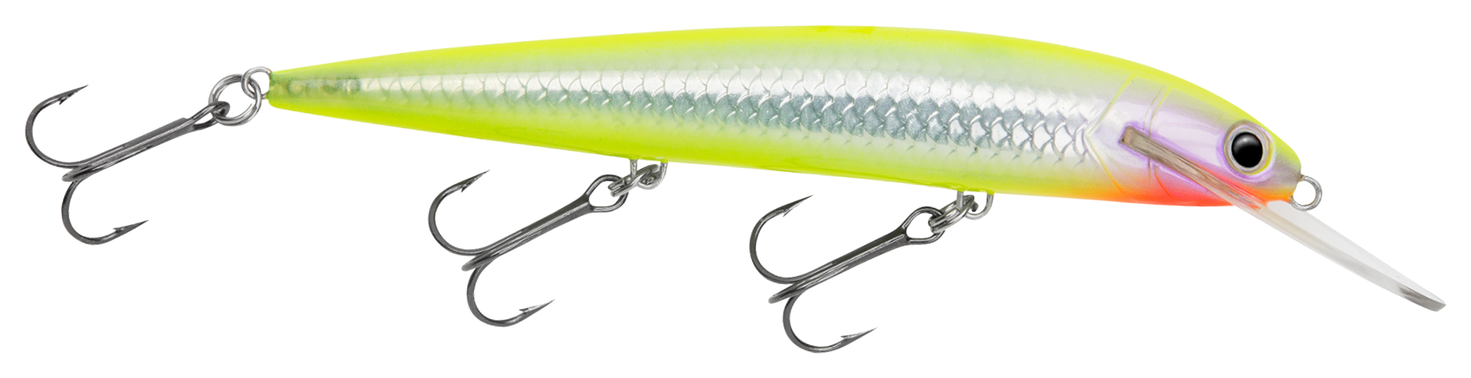 Image of Northland Fishing Tackle Rumble B Minnowbait - 4-1/4″ - Silver Fluorescent Chartreuse