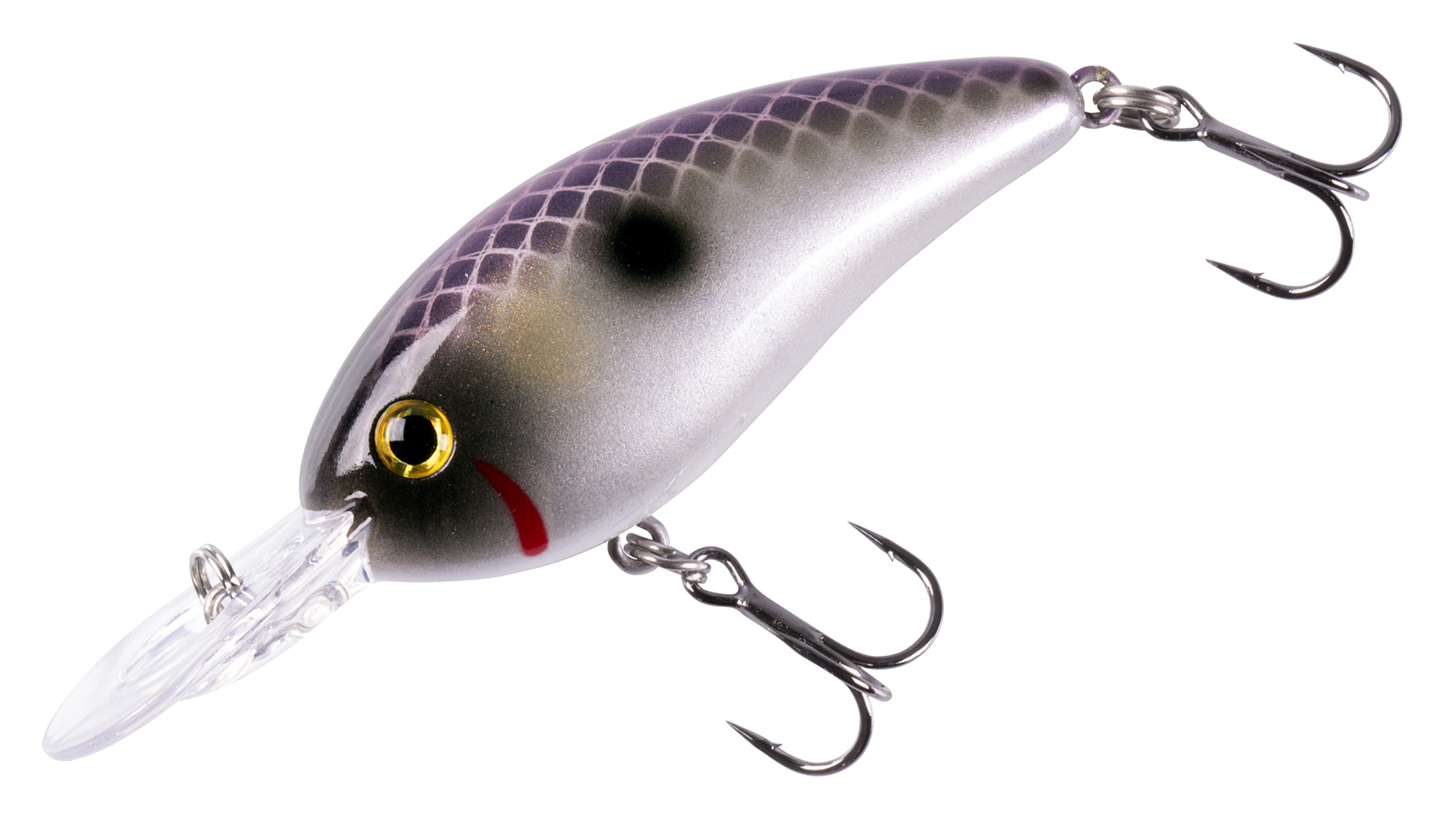 Image of Bomber Fat Free Shad Crankbait - Purple Pearl Ayu - 2-3/8″ - 3/8 oz.