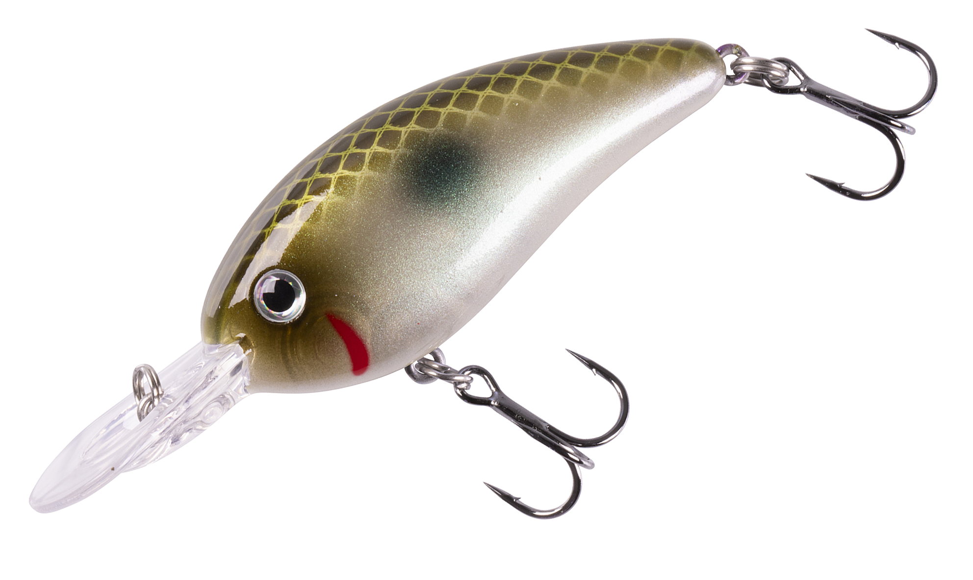 Image of Bomber Fat Free Shad Crankbait - Green Pearl Shad - 2-3/8″ - 3/8 oz.