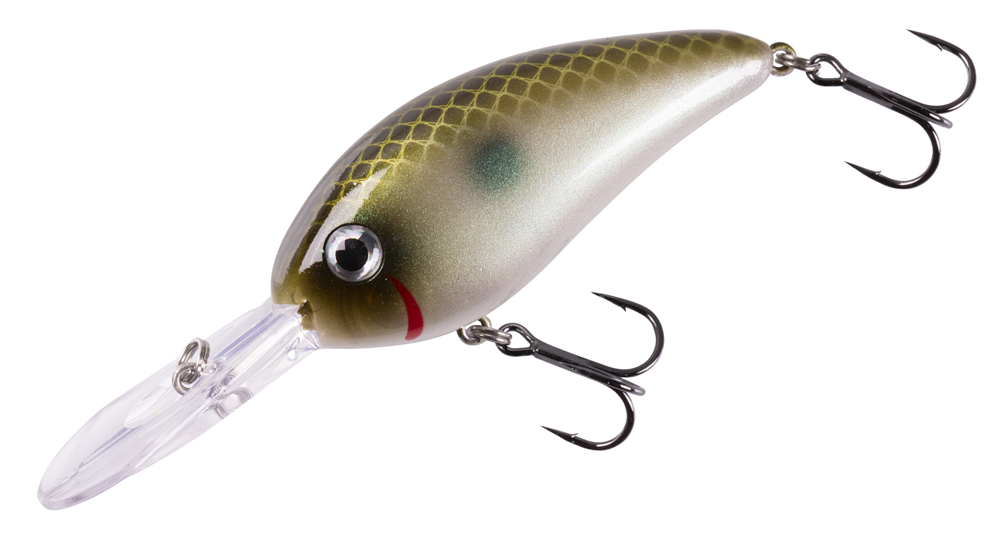 Image of Bomber Fat Free Shad Crankbait - Green Pearl Shad - 2-1/2″ - 5/8 oz.