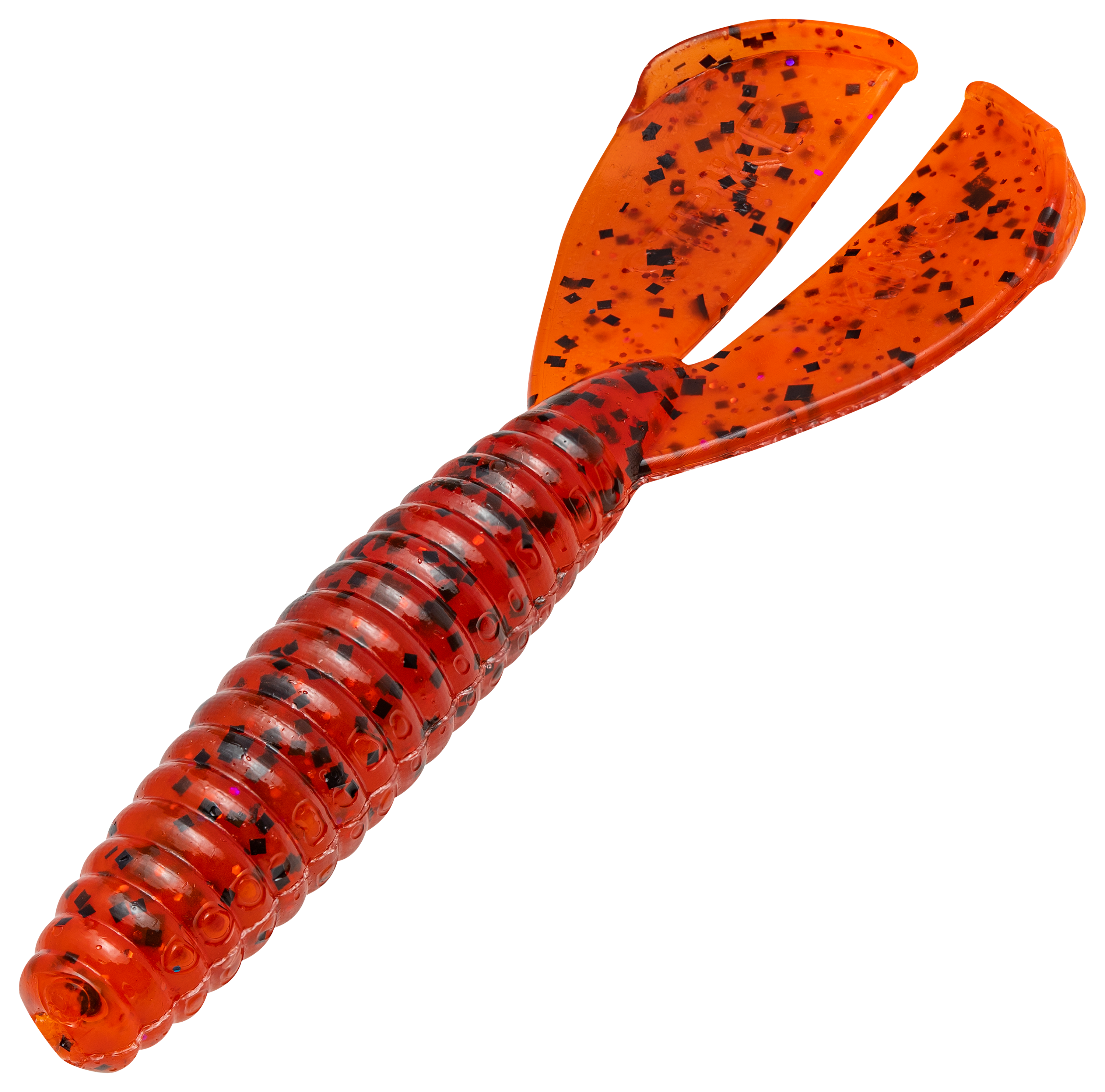 Image of Strike King Rage Tail Twin Tail Menace Grub - 3-1/2″ - Fire Craw