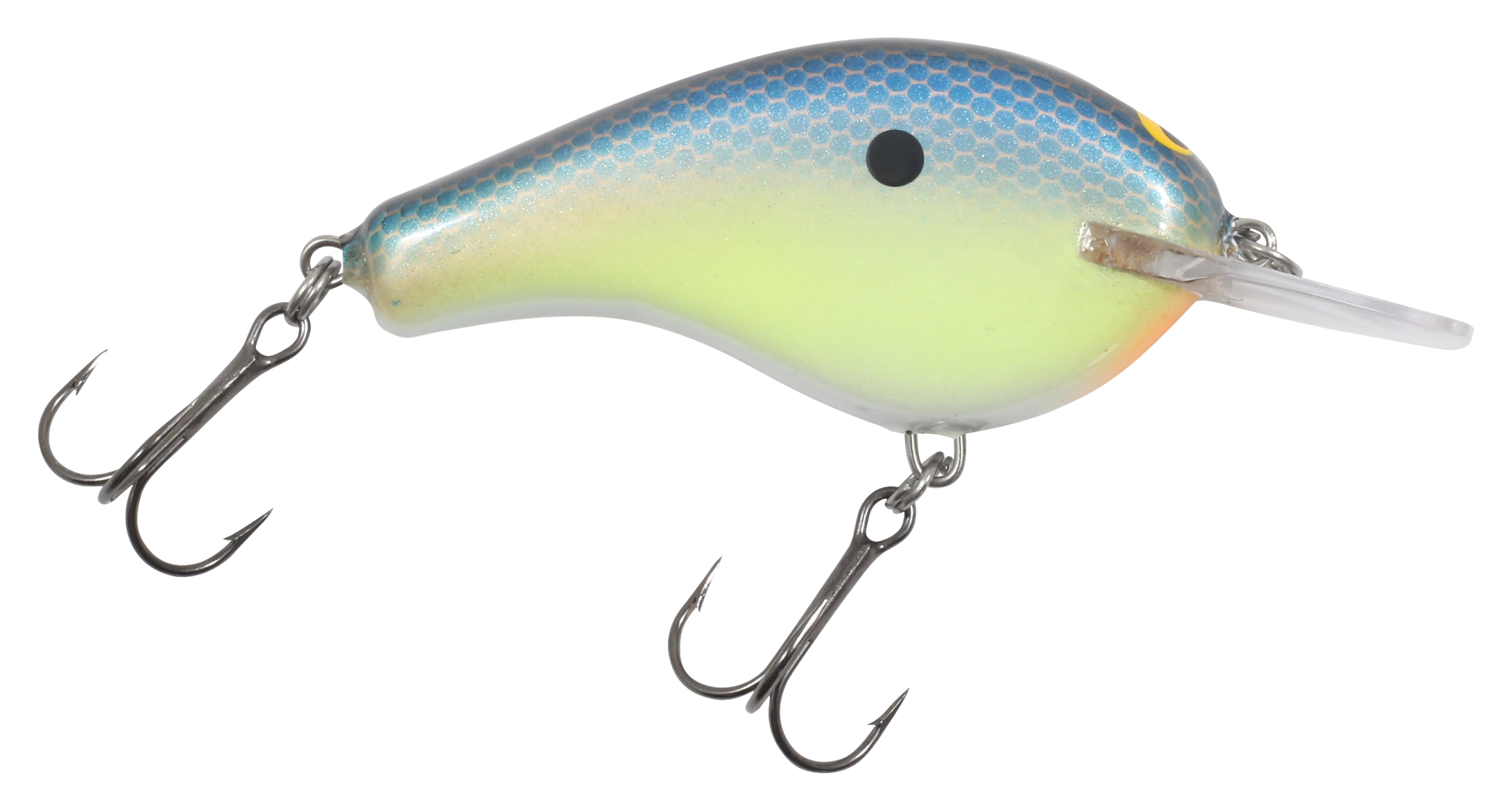 Bagley Flat Balsa B2 Squarebill Crankbait - Blue Chartreuse Shad