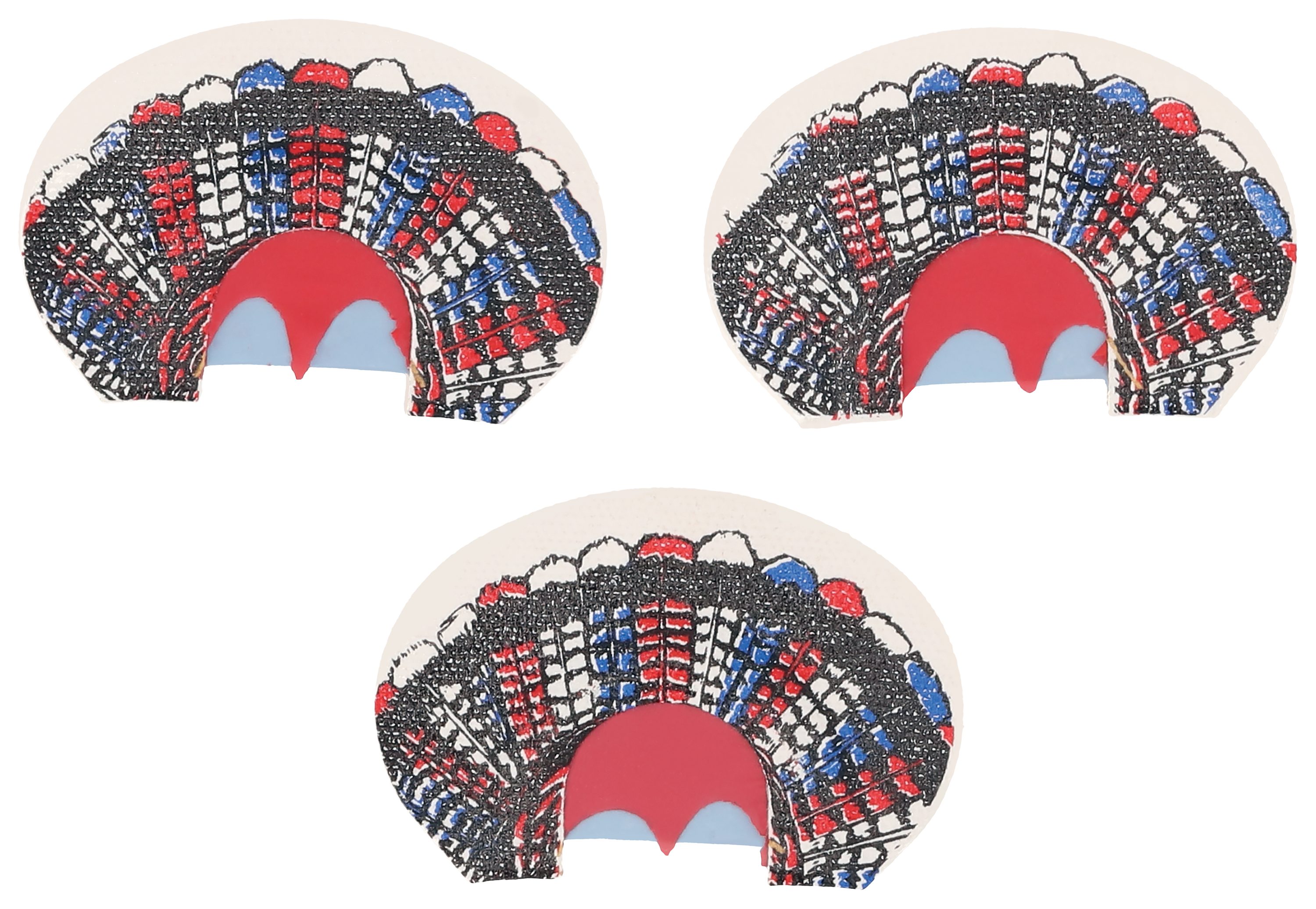 Pittman Game Calls Prestons Patriot 3-Pack Mouth Turkey Calls