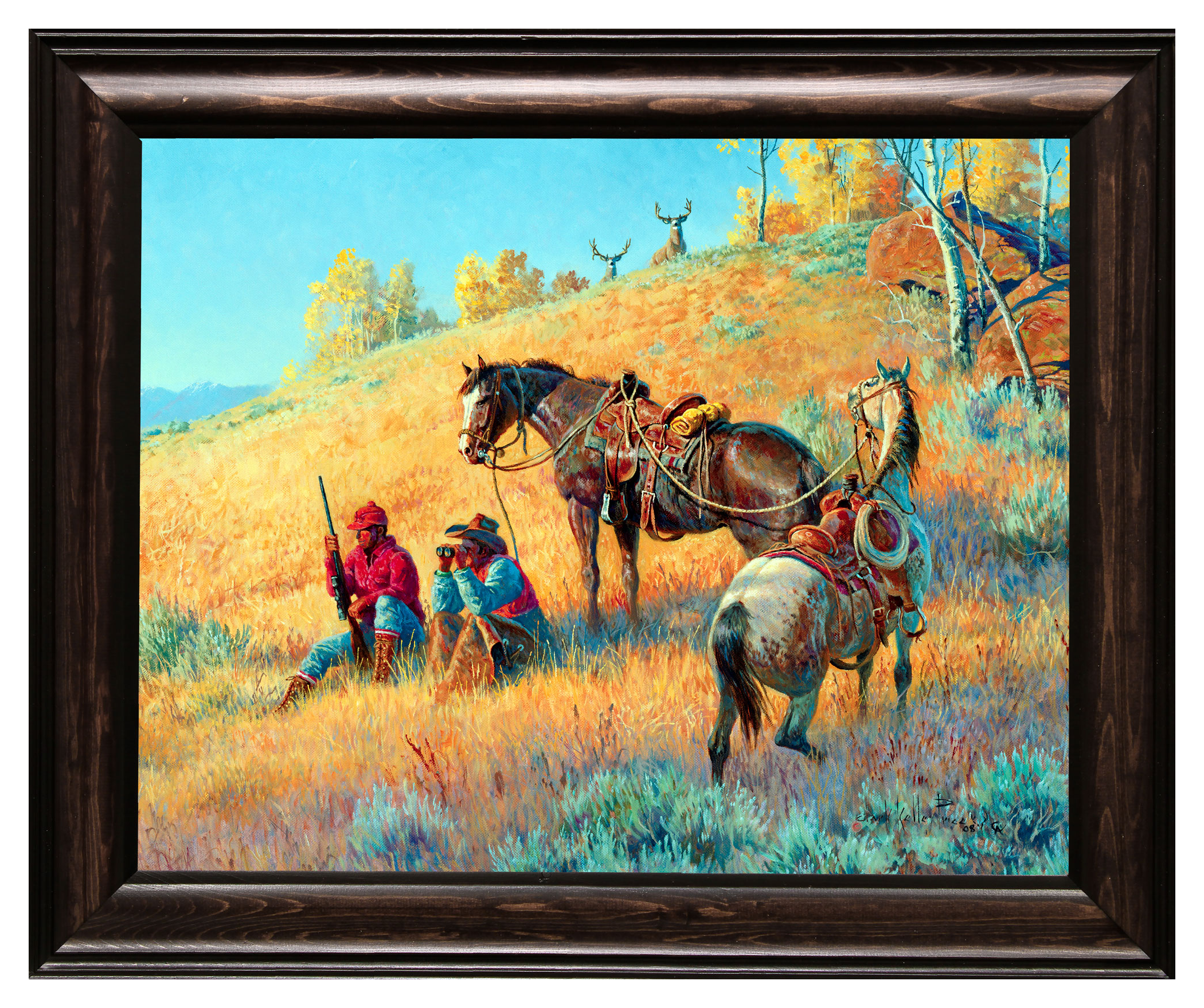 Image of Rocky Mountain Publishing Glad I Hired This Guide Canvas Gicle by Clark Kelley Price - 21″ x 25″ x 2″