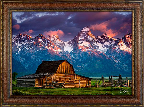 Image of Rocky Mountain Publishing Moulton Barn Canvas Gicle by Dan Ballard - 25″ x 35″ x 2″