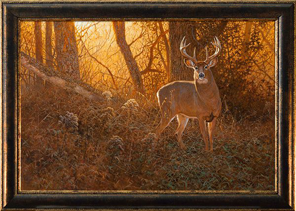 Image of Rocky Mountain Publishing Evening Encounter Canvas Gicle by Hayden Lambson - 12″ x 15″ x 2″