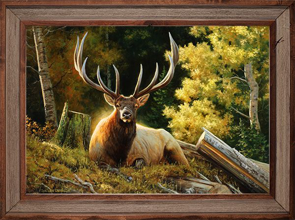 Image of Rocky Mountain Publishing King Size Bed Canvas Gicle by Dallen Lambson - 12″ x 15″ x 2″