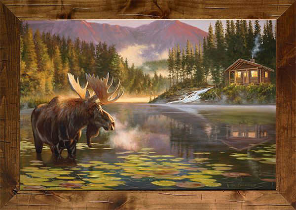 Image of Rocky Mountain Publishing Place of Rest Framed Canvas Gicle by Dallen Lambson - 21″ x 28″ x 2″