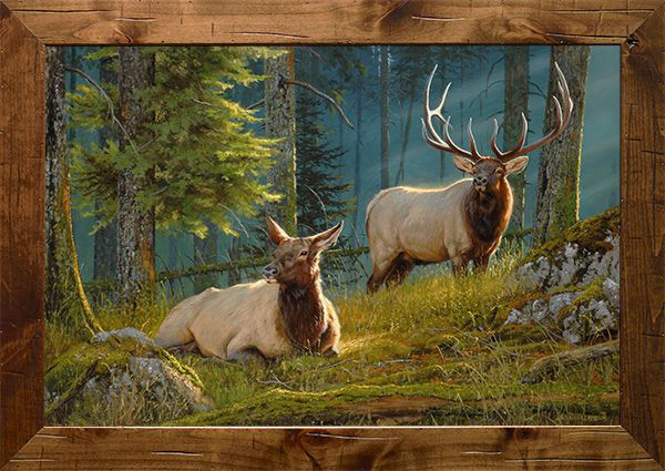 Image of Rocky Mountain Publishing Standing Watch Canvas Gicle by Dallen Lambson - 12″ x 15″ x 2″