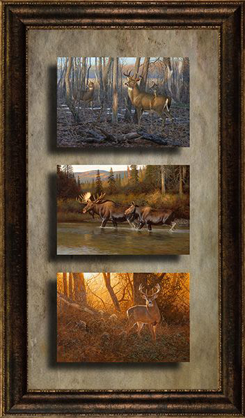 Image of Rocky Mountain Publishing Triple Big Game Canvas Gicle by Hayden Lambson