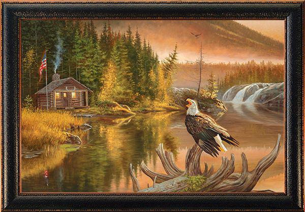 Image of Rocky Mountain Publishing 'Merica Canvas Gicle by Dallen Lambson - 12″ x 15″ x 2″