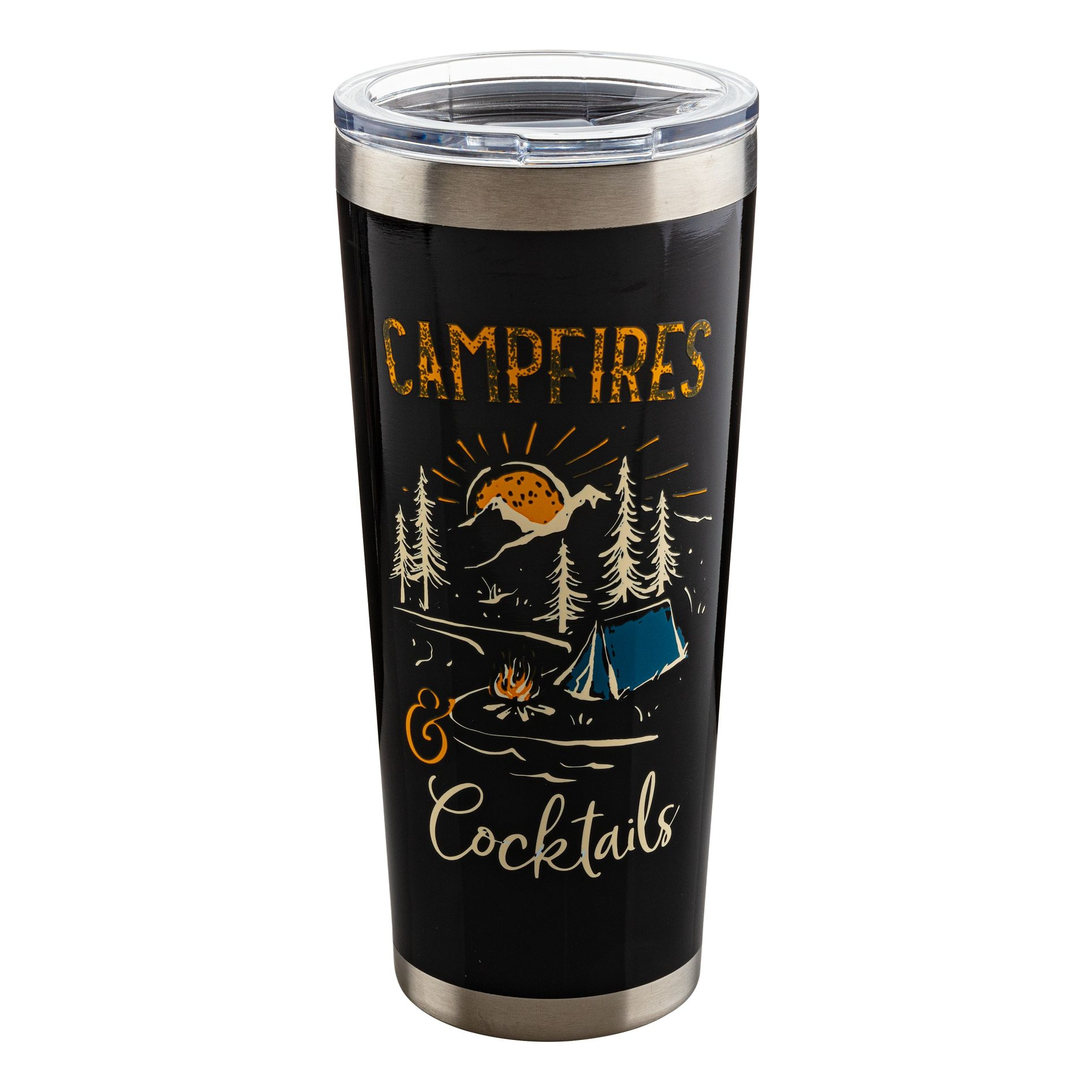 PURE Drinkware Campfires &Cocktails Stainless Steel Tumble
