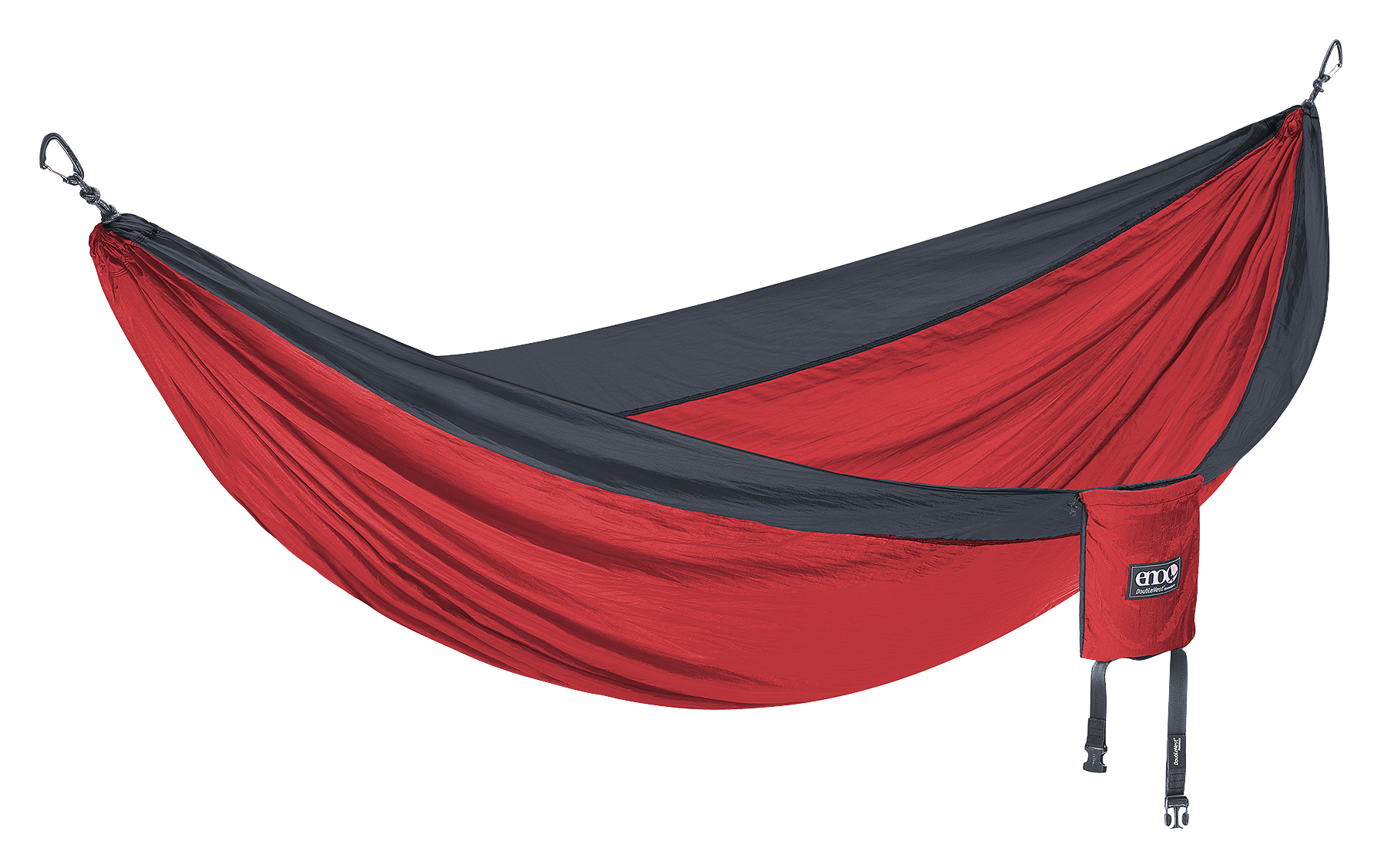 Eagles Nest Outfitters DoubleNest Hammock - Red/Charcoal - 9'6″ X 6'4″ - Eagles Nest Outfitters