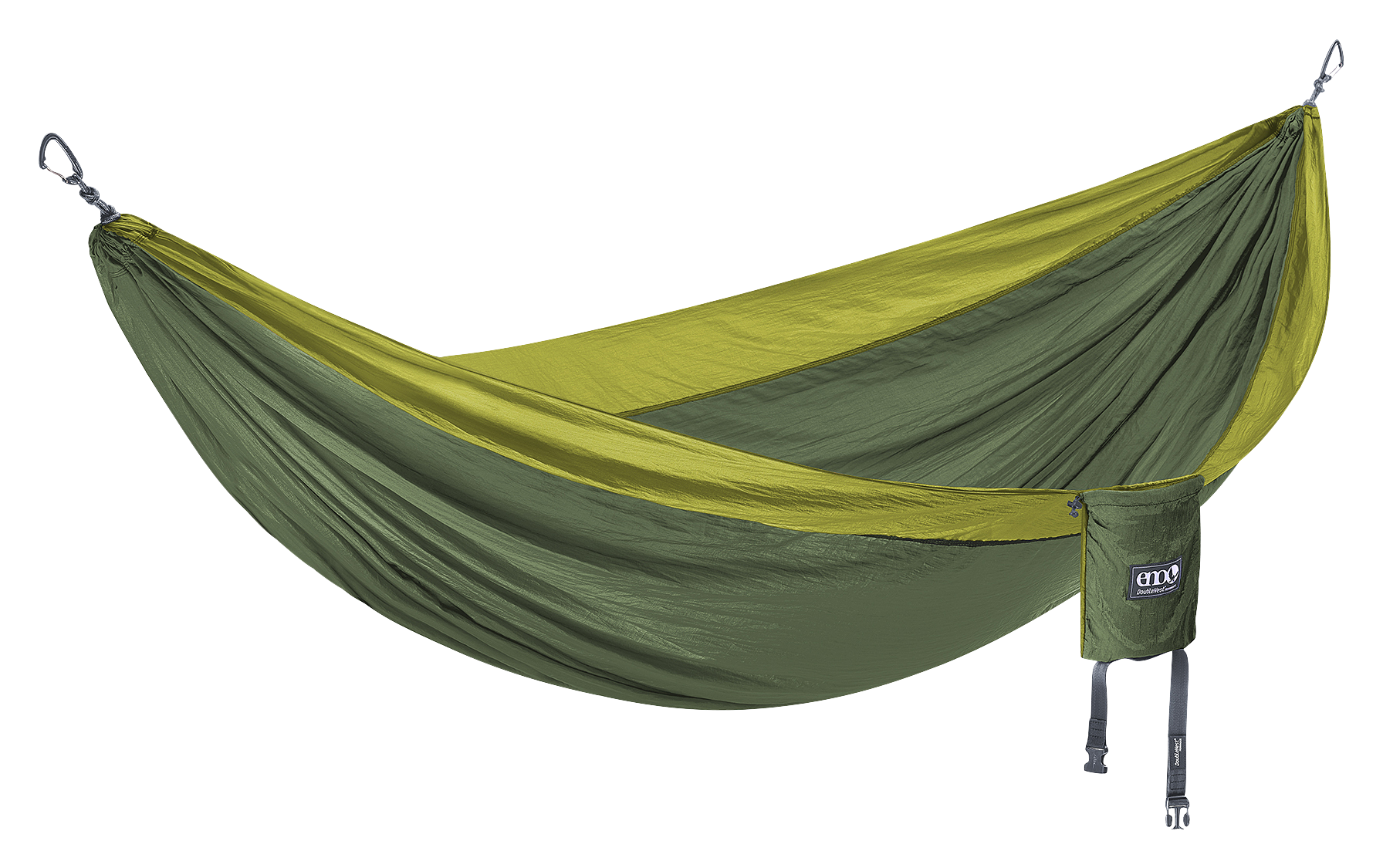 Eagles Nest Outfitters DoubleNest Hammock - Olive/Melon - 9'6″ X 6'4″ - Eagles Nest Outfitters