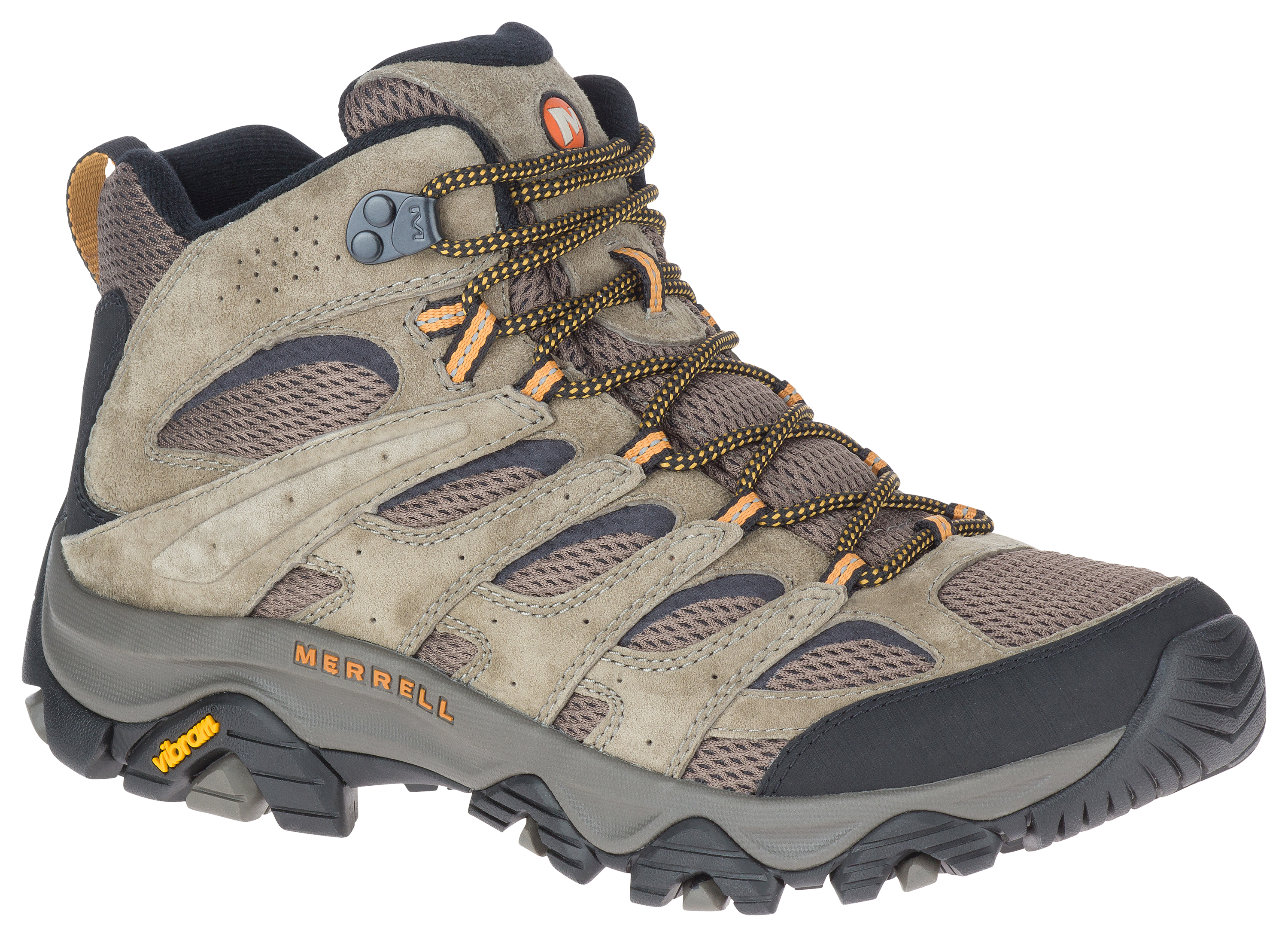 Image of Merrell Moab 3 Mid Vent Hiking Shoes for Men - Walnut - 10M