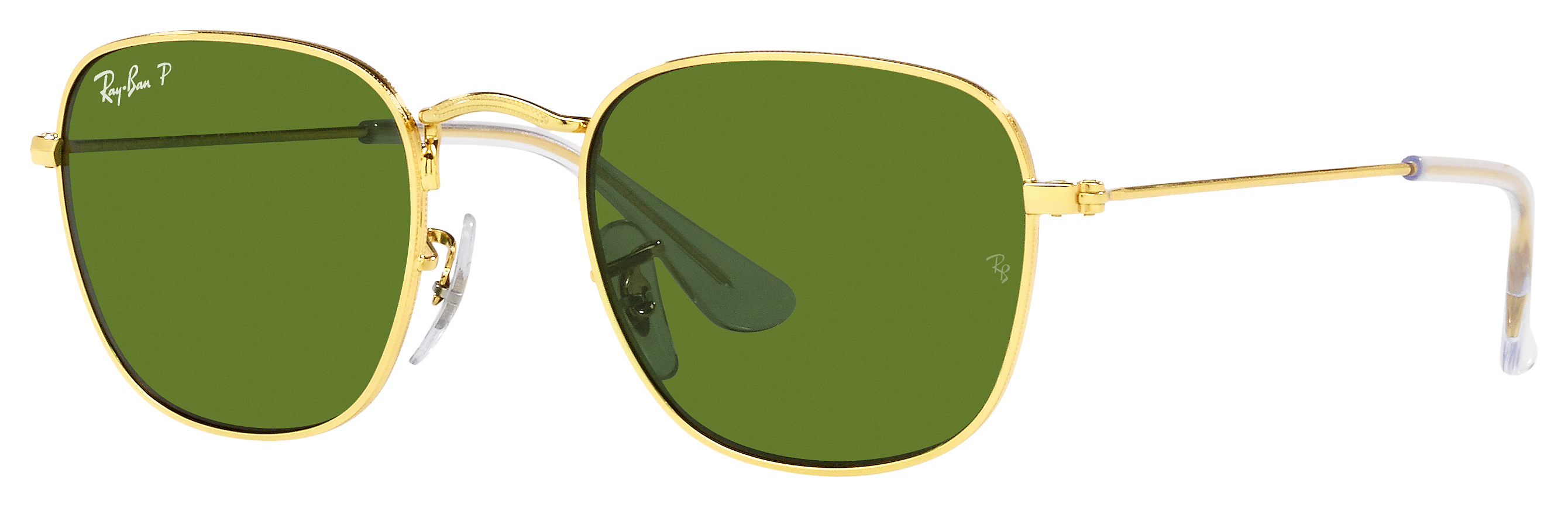 Ray-Ban Jr. Frank RB9557S Polarized Sunglasses for Kids - Polished Gold/Gre