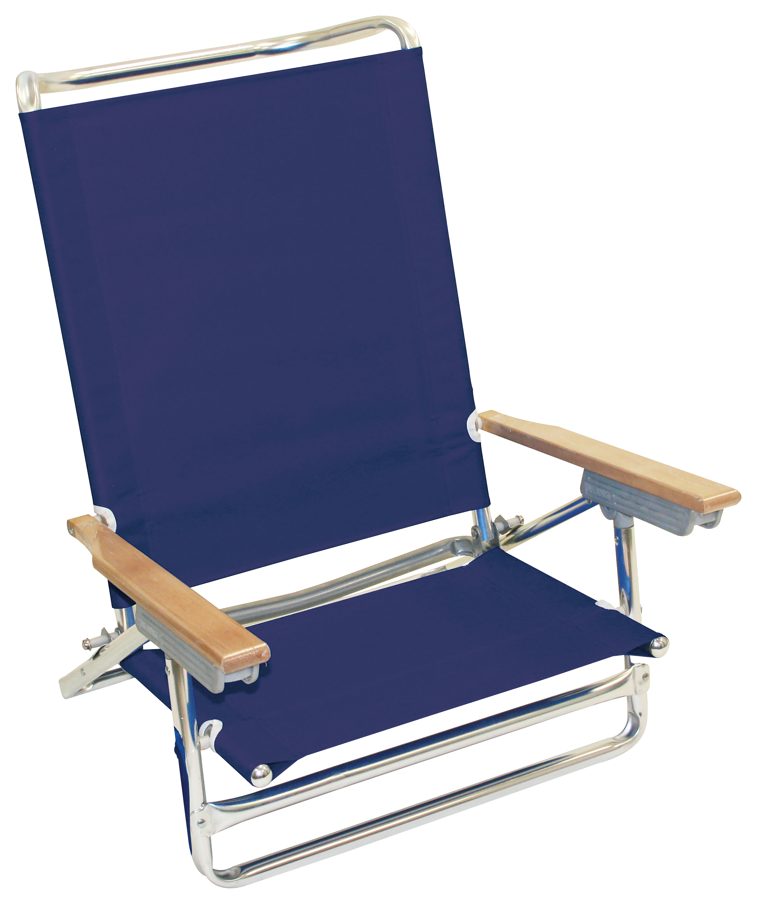 Rio Brands Classic 5-Position Aluminum Beach Chair - Ocean Blue