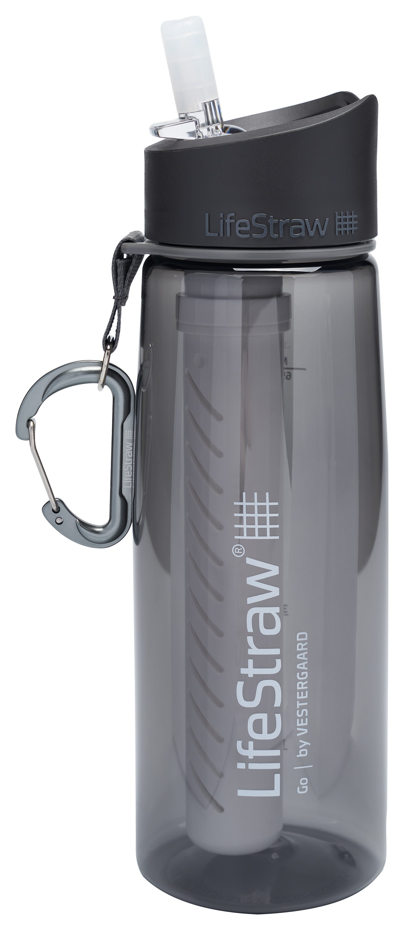 Lifestraw Go Water Bottle with 2-Stage Water Filter - Gray - 22 oz.