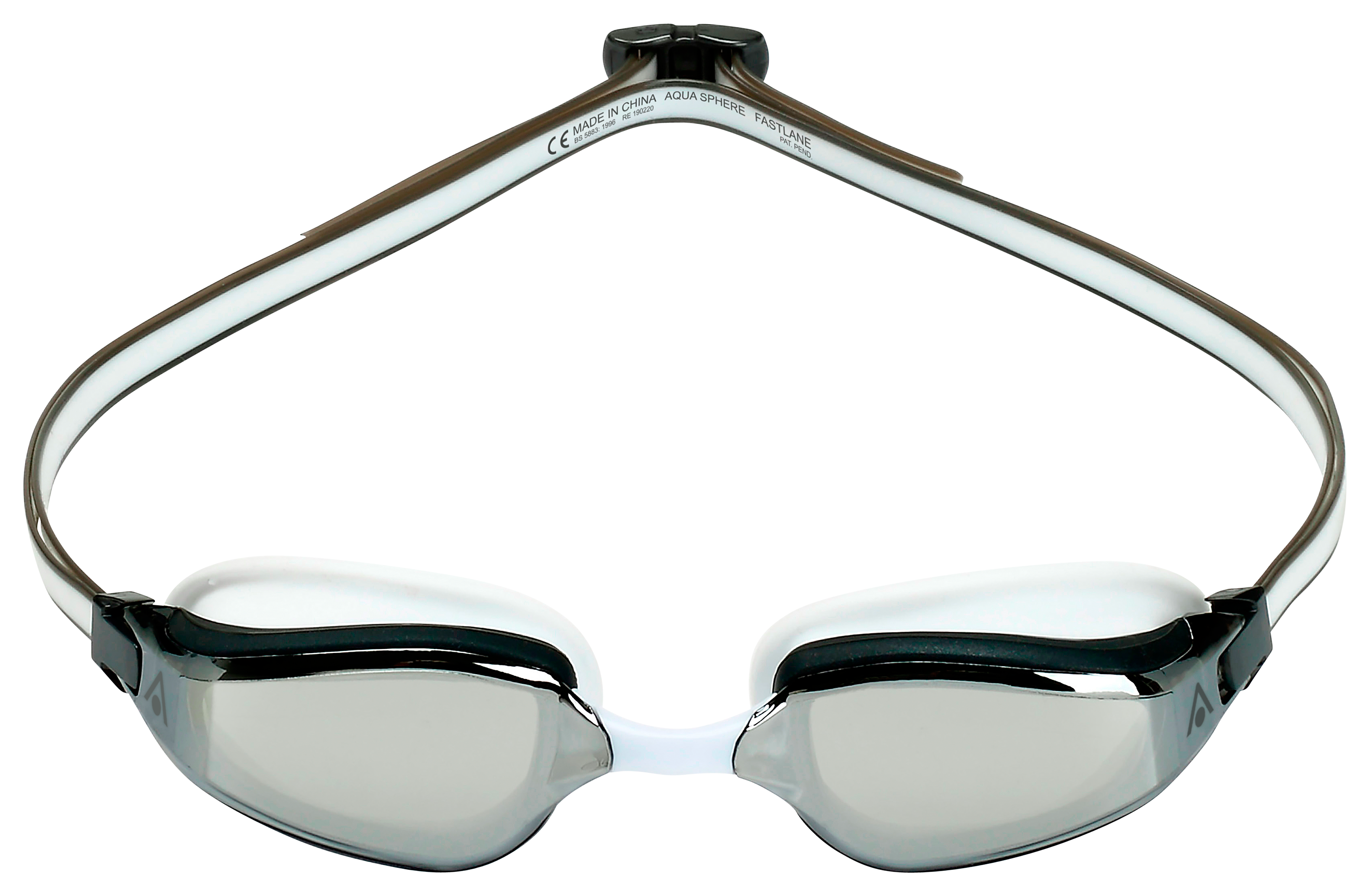 AquaSphere Fastlane Competitive Swim Goggles - Grey/Titanium