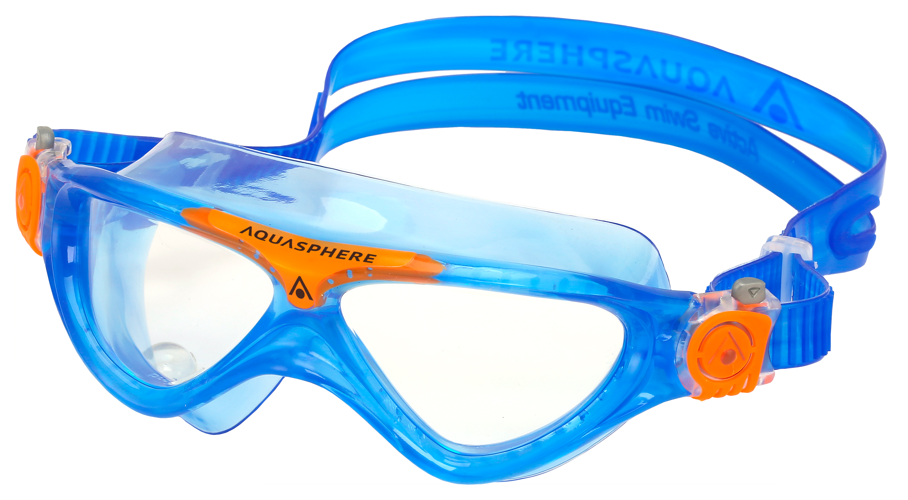 AquaSphere Vista Jr. Swim Mask for Kids - Blue/Orange