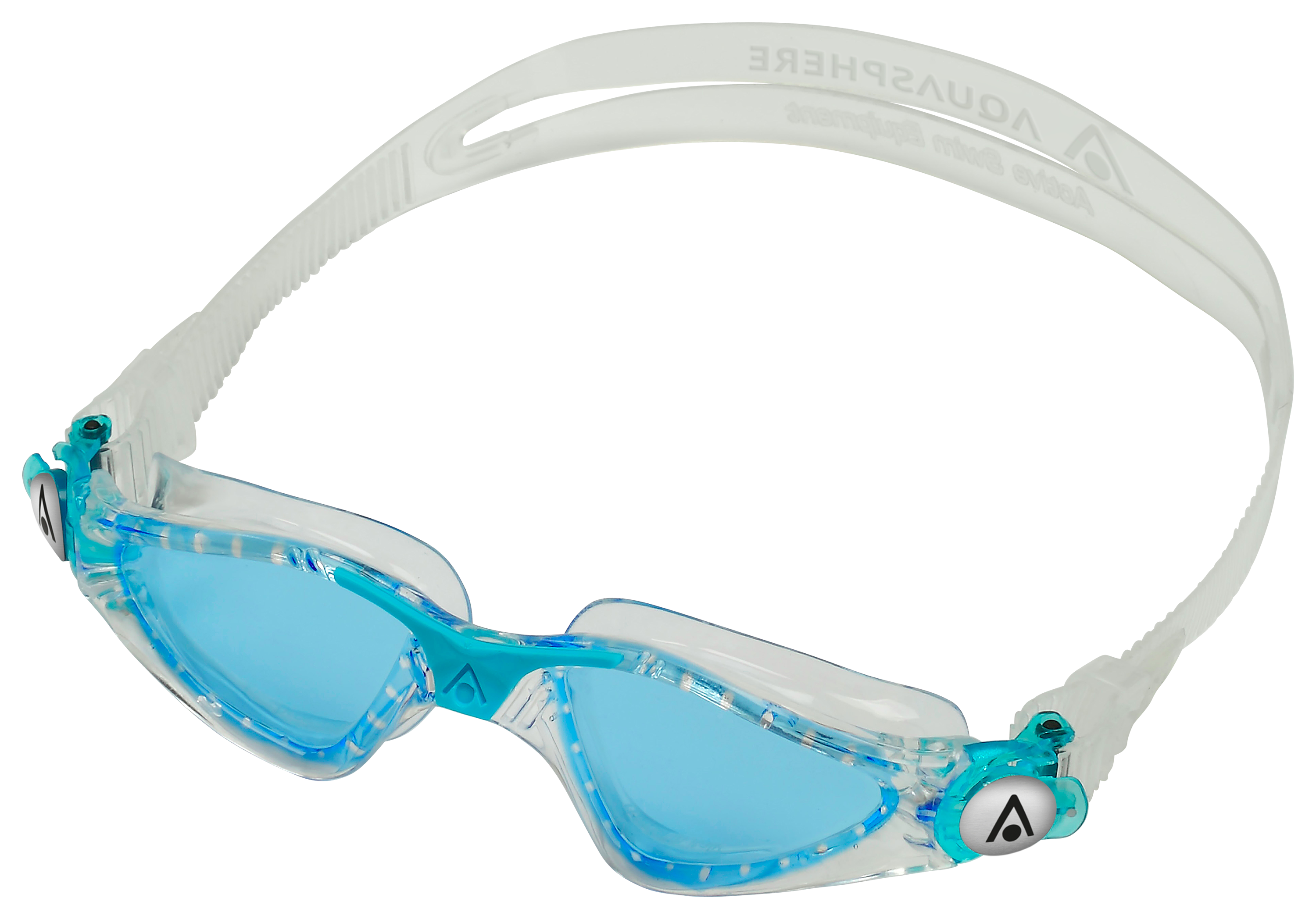 AquaSphere Kayenne Jr Swim Goggles for Kids - Aqua/Clear