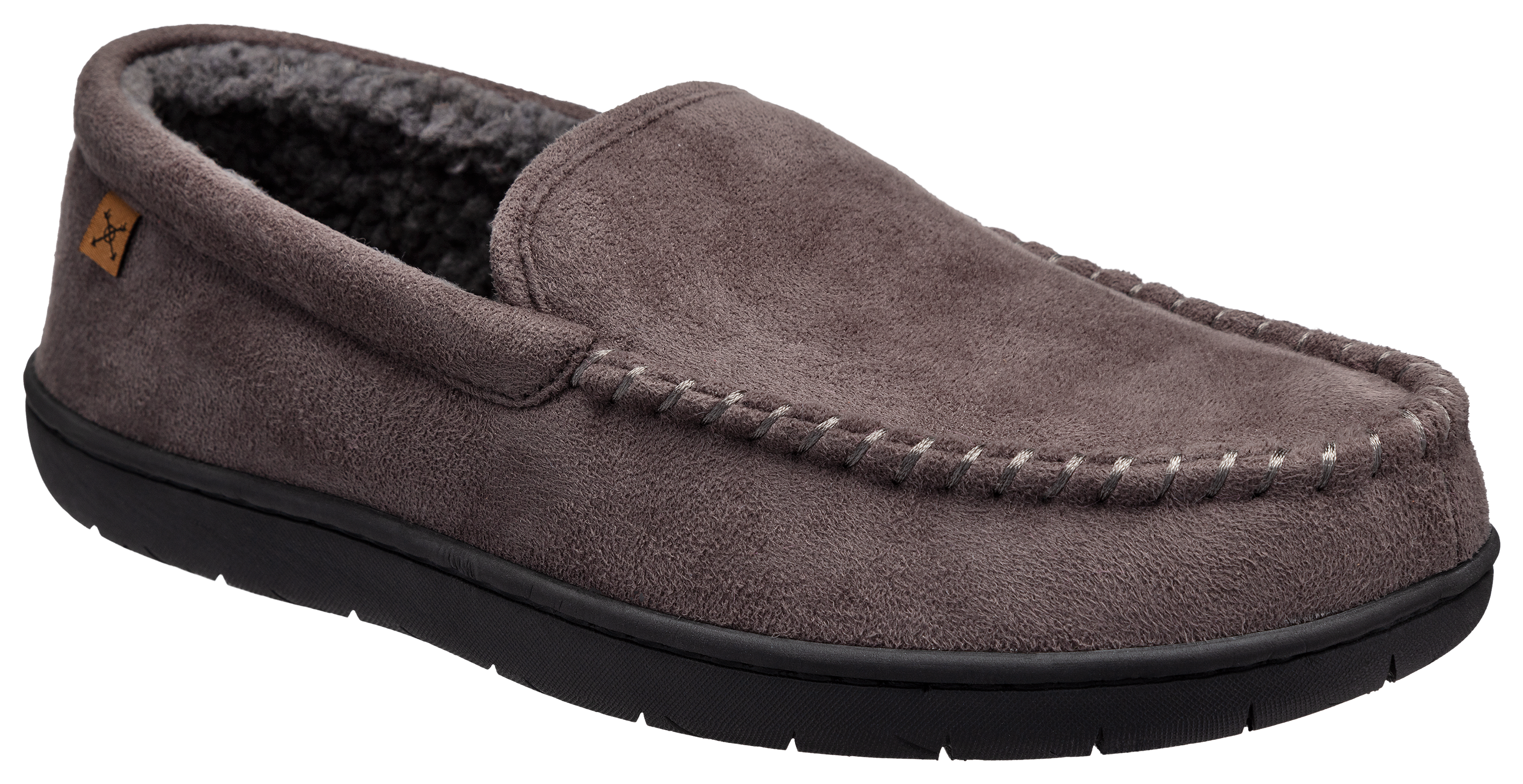 Dakota Fleece Venetian Slippers for Men - Grey - 10M