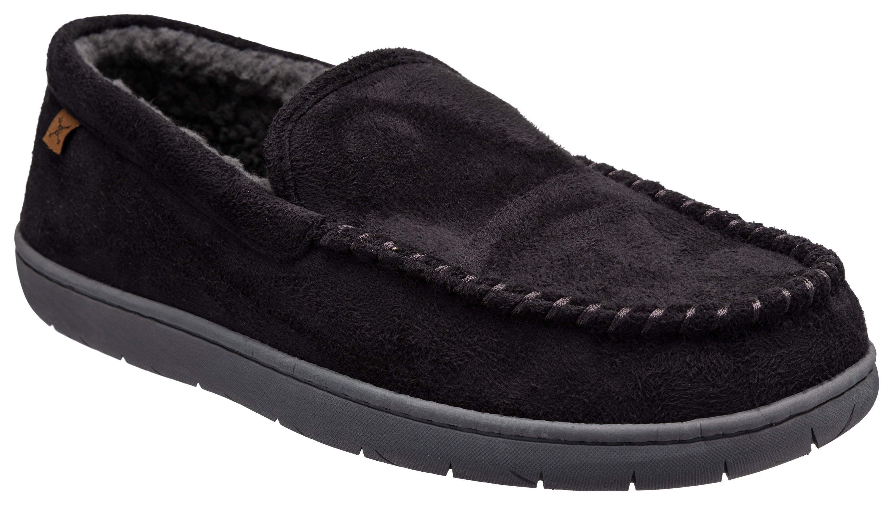 Dakota Fleece Venetian Slippers for Men - Black - 11M
