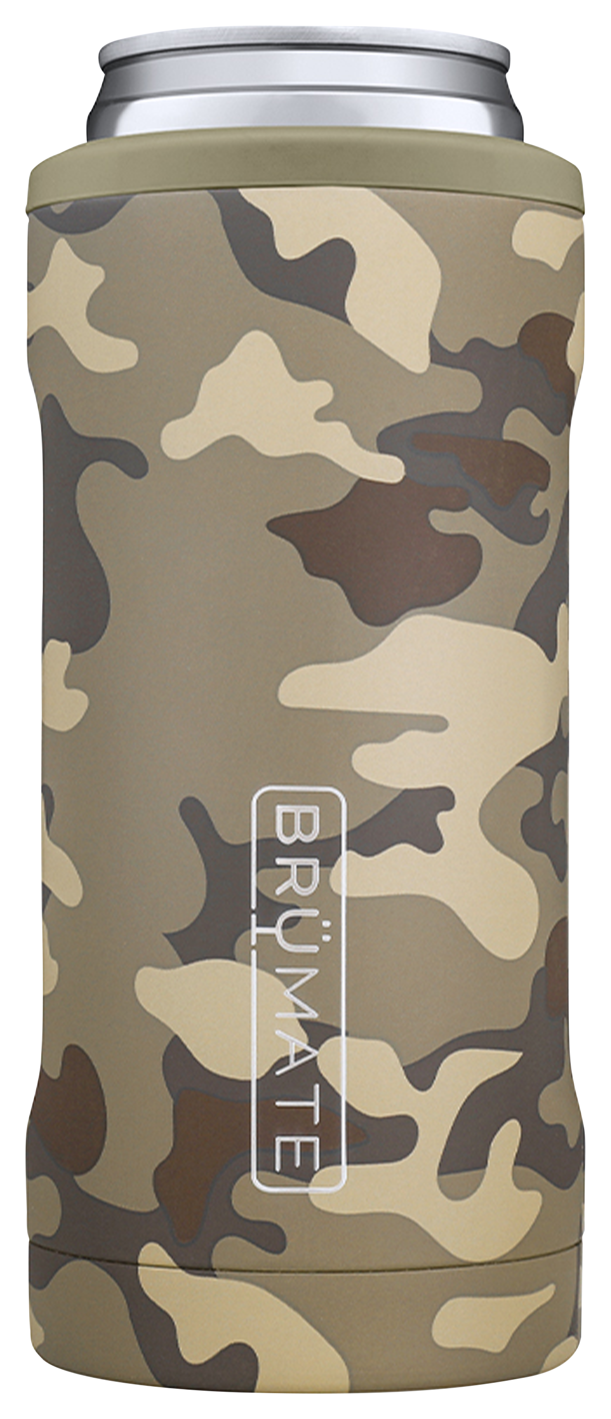 Image of BruMate Hopsulator Slim Insulated Stainless Steel Can Cooler - Green Camo