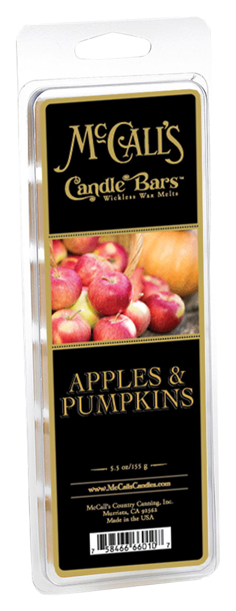 McCall's Candle Bars Apples and Pumpkins Scented Wax Melts