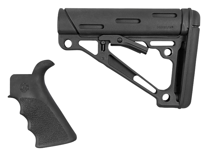 Image of Hogue AR-15/M16 OverMolded Beavertail Grip &Collapsible Buttstock Kit