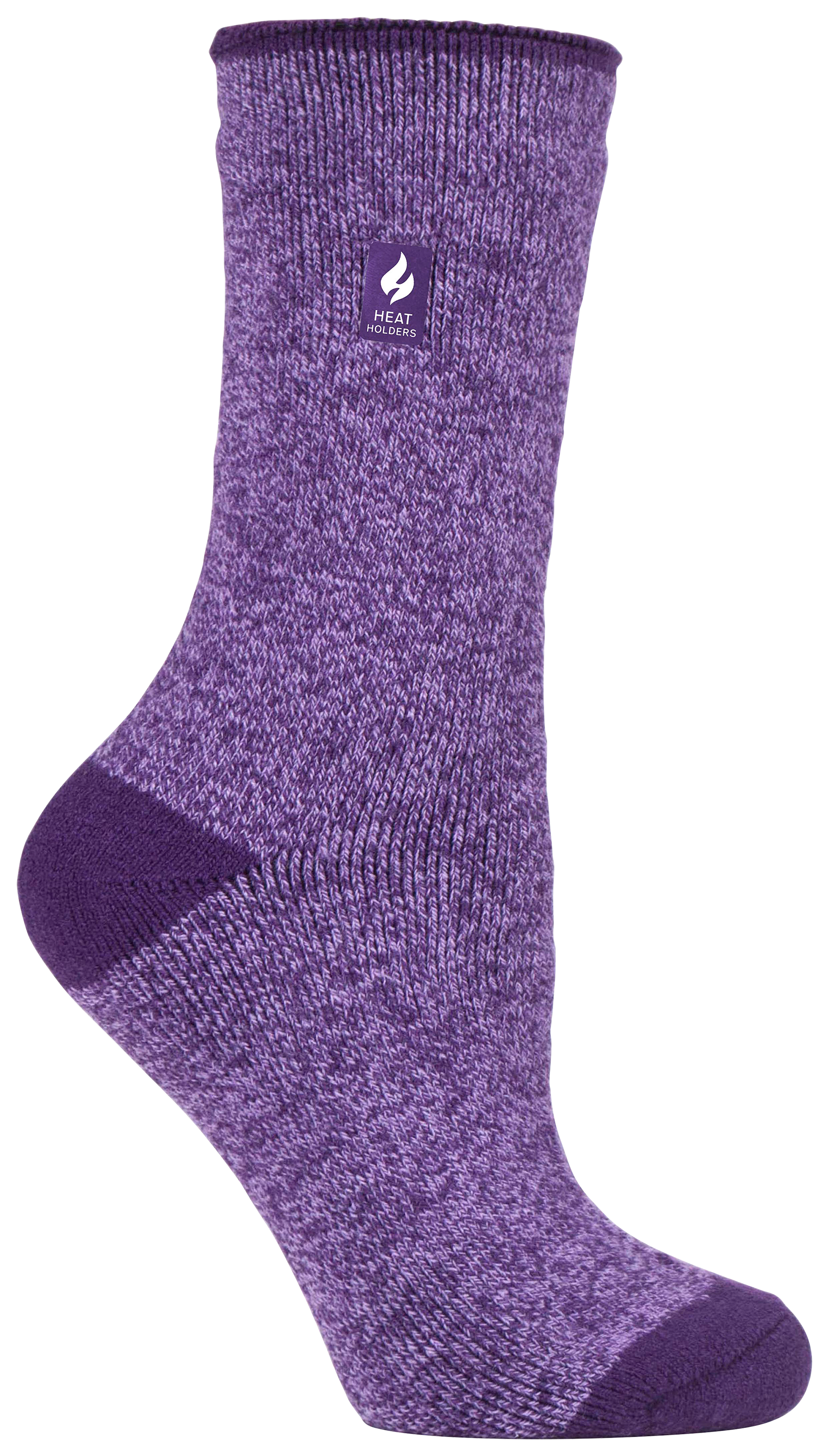 Image of Heat Holders LITE Viola Twist Thermal Socks for Ladies - Purple