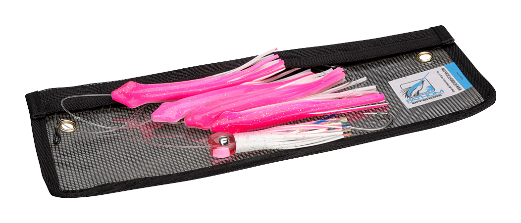 Fathom Offshore Rigged Epic ECM Squid Chain - Pink/White