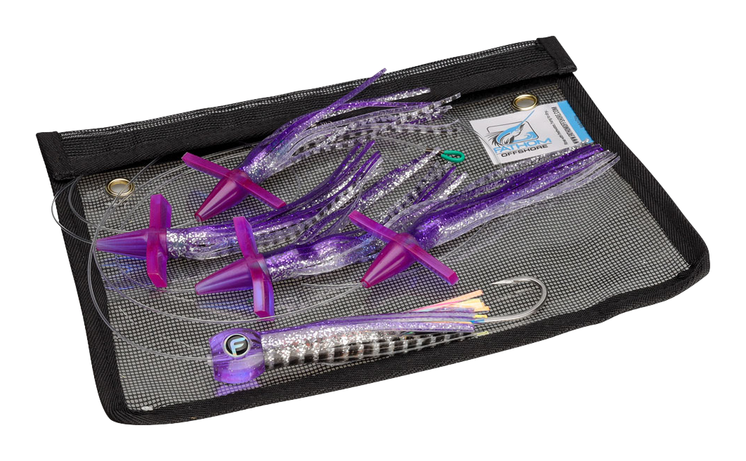 Fathom Offshore Rigged Bird Head Chain - 7 - Purple