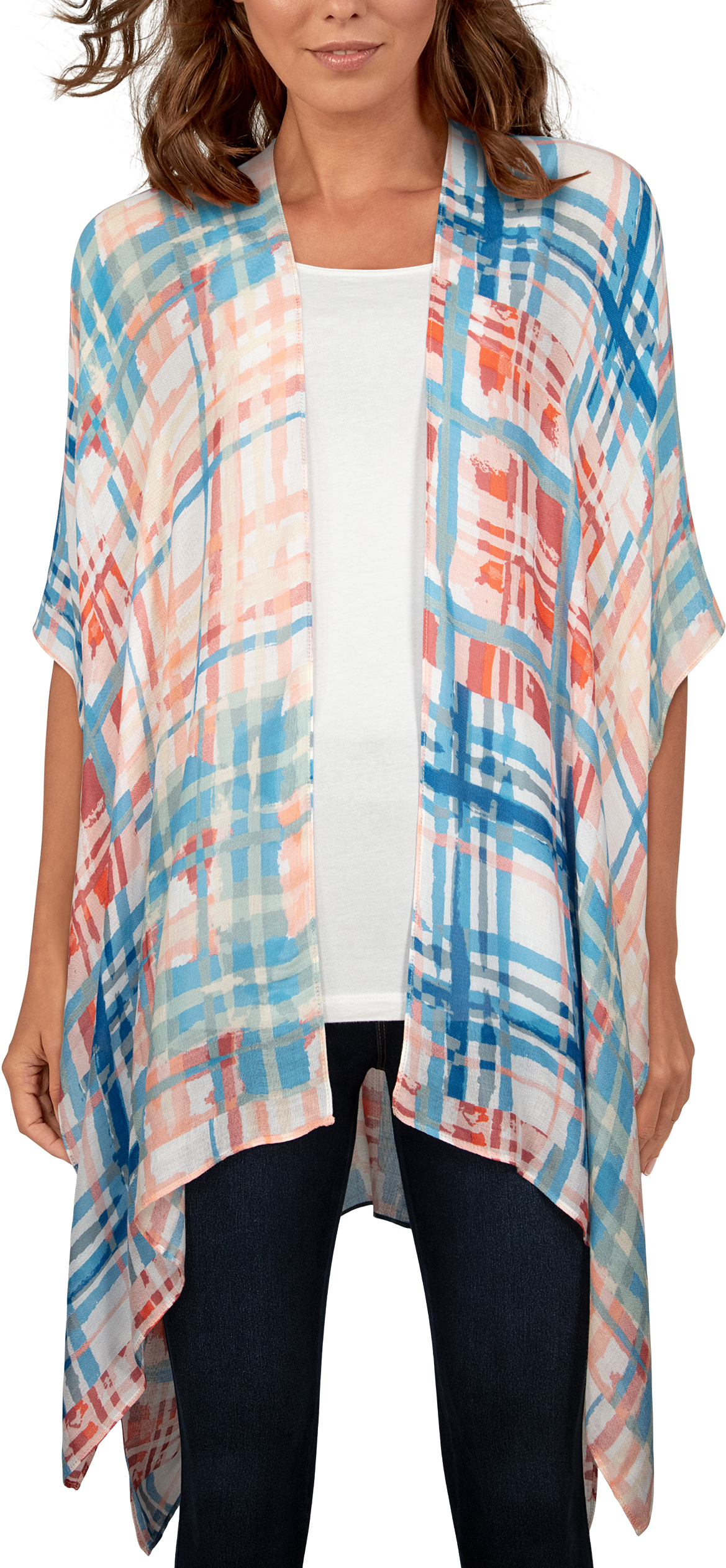 Quagga Brush Strokes Ruana for Ladies
