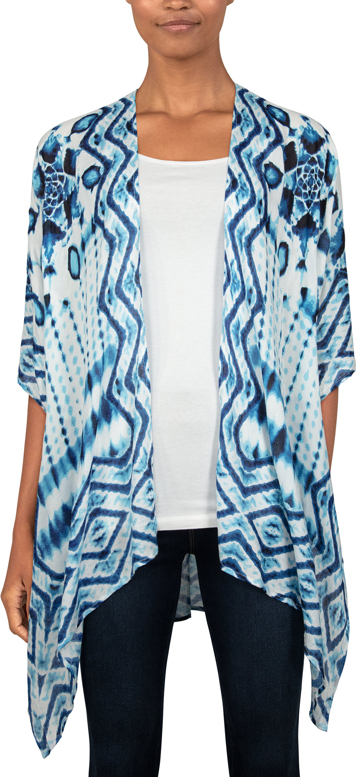 Quagga Tahitian Moon Ruana for Ladies