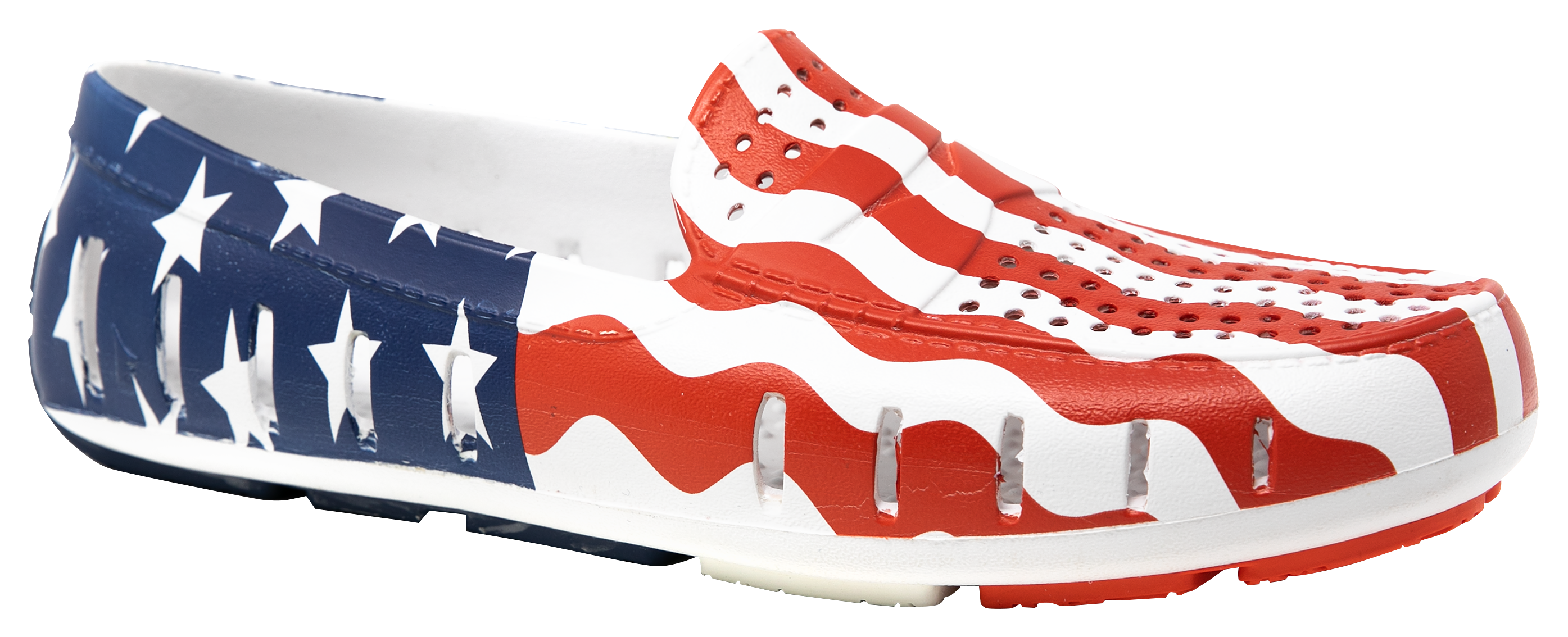 Floafers Country Club Driver Patterns Slip-On Shoes for Men - American Flag