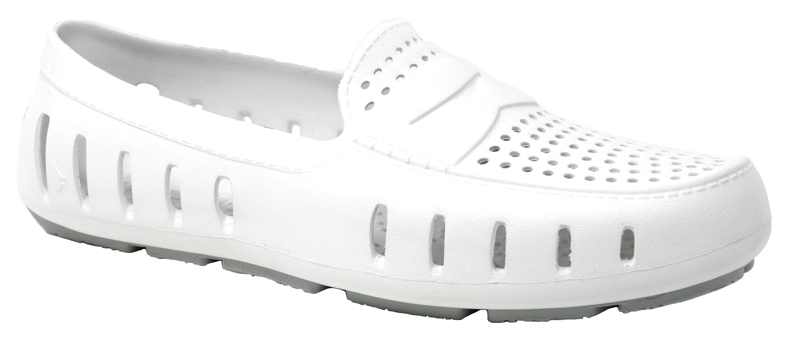Floafers Country Club Driver Solid Slip-On Shoes for Men - Bright White/Har