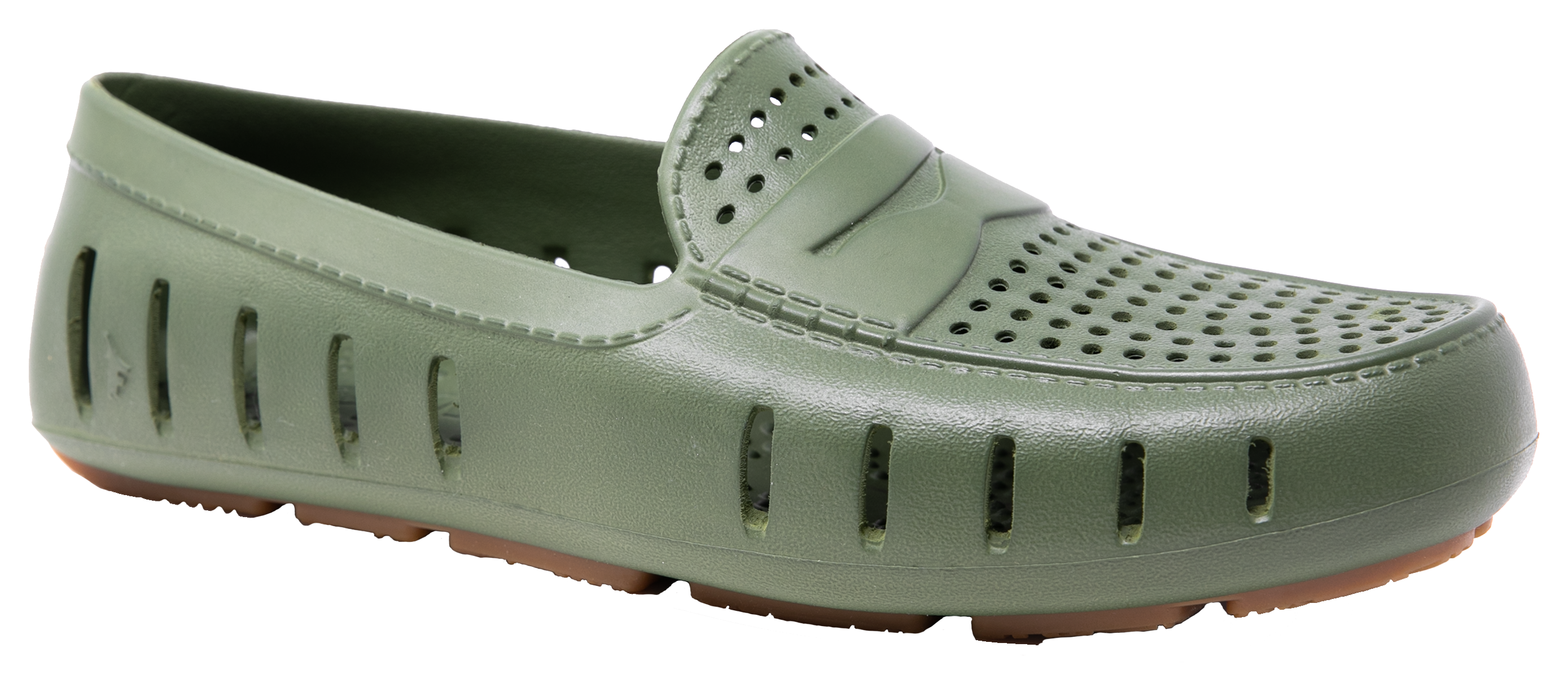 Floafers Country Club Driver Solid Slip-On Shoes for Men - Cypress/Gum - 8M