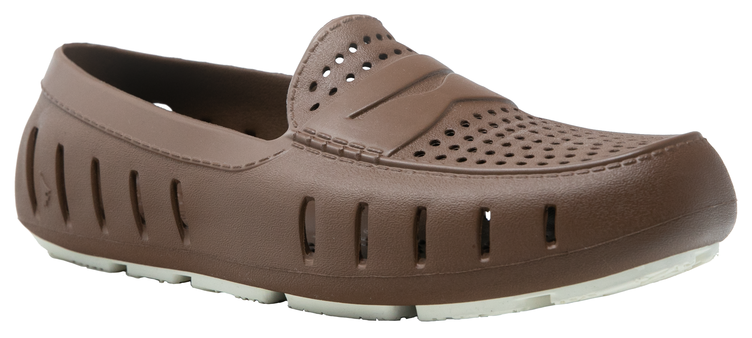 Floafers Country Club Driver Solid Slip-On Shoes for Men - Driftwood Brown/